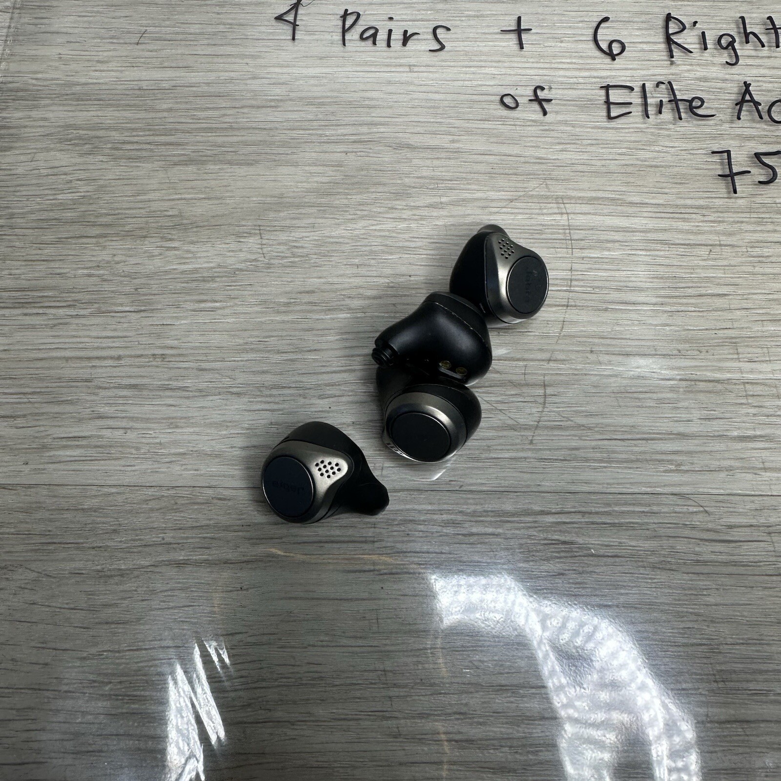 Lot of 4 Pairs + 6 Right Jabra Elite Active/ Elite 75t Wireless Earbuds Untested