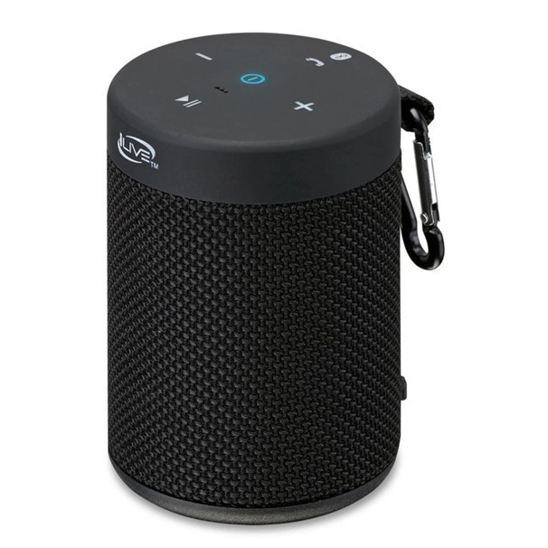 iLive Portable Bluetooth Waterproof Speaker, 2.56 x 2.56 x 3.54 Inches, Inclu…