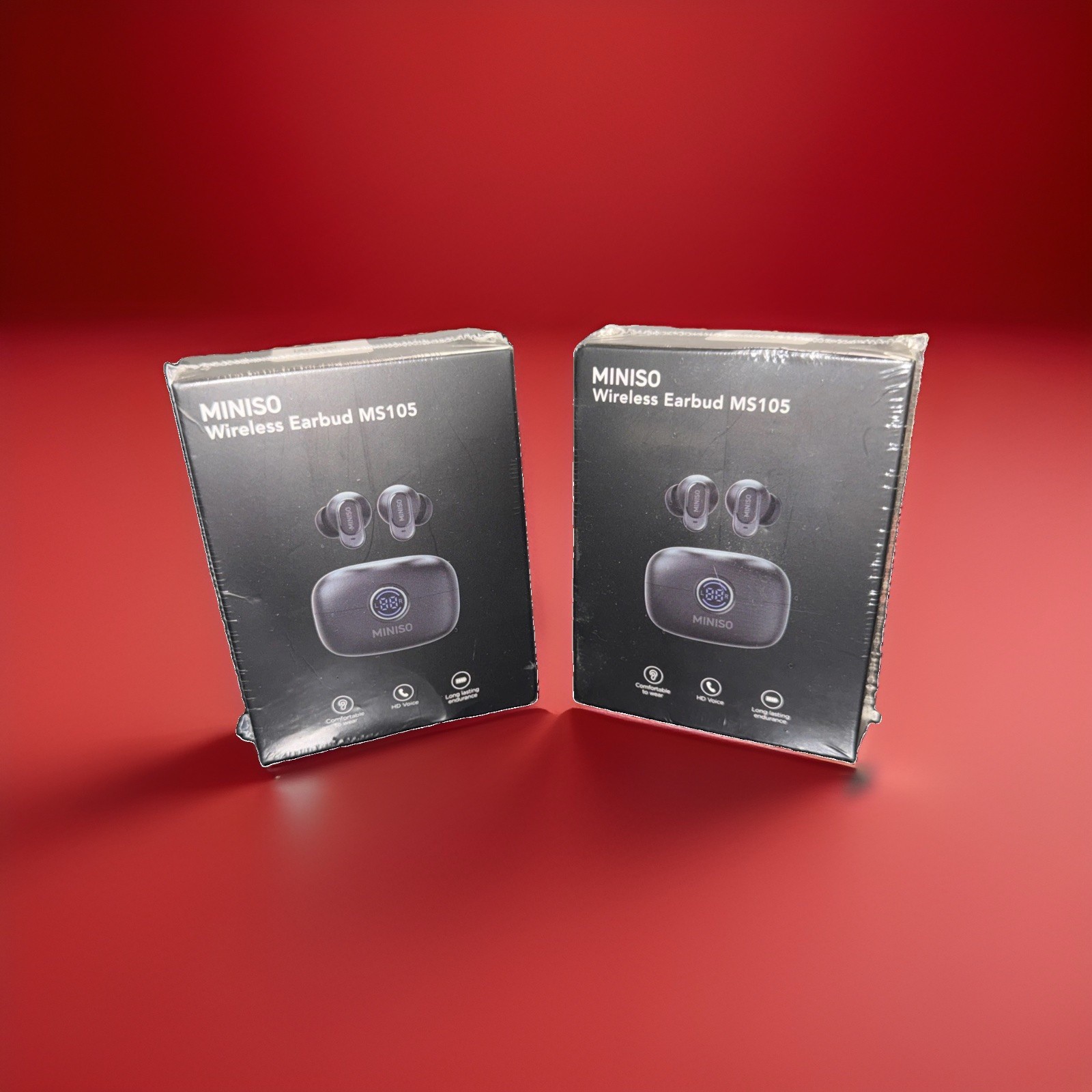 MINISO MS105 Wireless Bluetooth Earbuds,Mini In-Ear Headphones-Waterproof 2pack