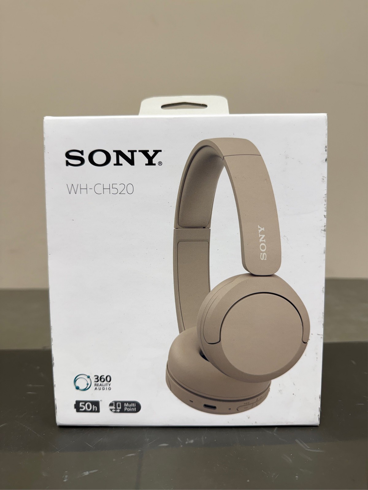 Sony WH-CH520 Wireless Headphones Bluetooth On-Ear Headset with Microphone, Capp