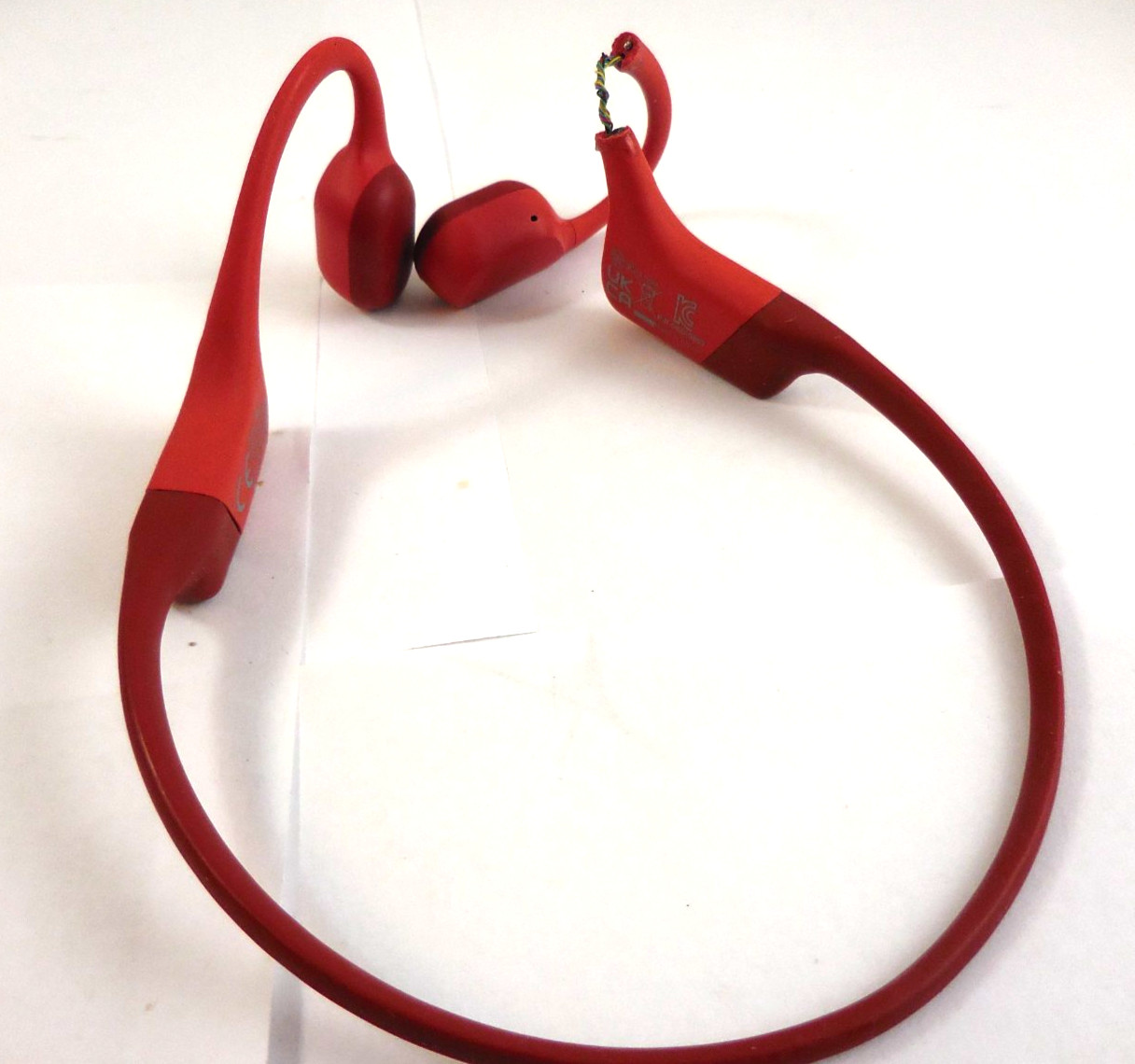 Shokz OpenRun Bone Conduction Open-Ear Headphones -S803 (Red) Hinge Broken