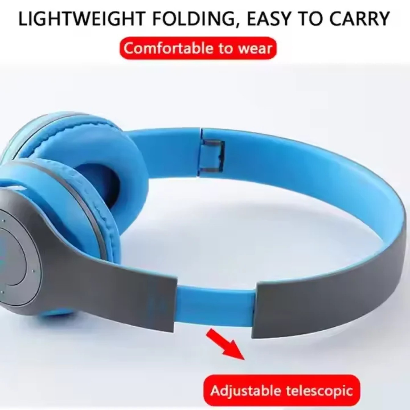 P47 Bluetooth over the ear Gaming Headphone Bundle With smartwatch