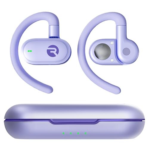 Purple Fitness Earbuds – Wireless Headphones & Headphones – Open Ear Headphones
