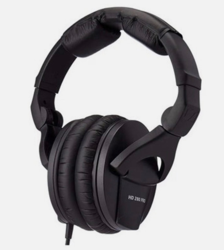 Sennheiser HD 280 Pro Over the Ear Headphones – Black NEW! 1/4” & 1/8” adapters!