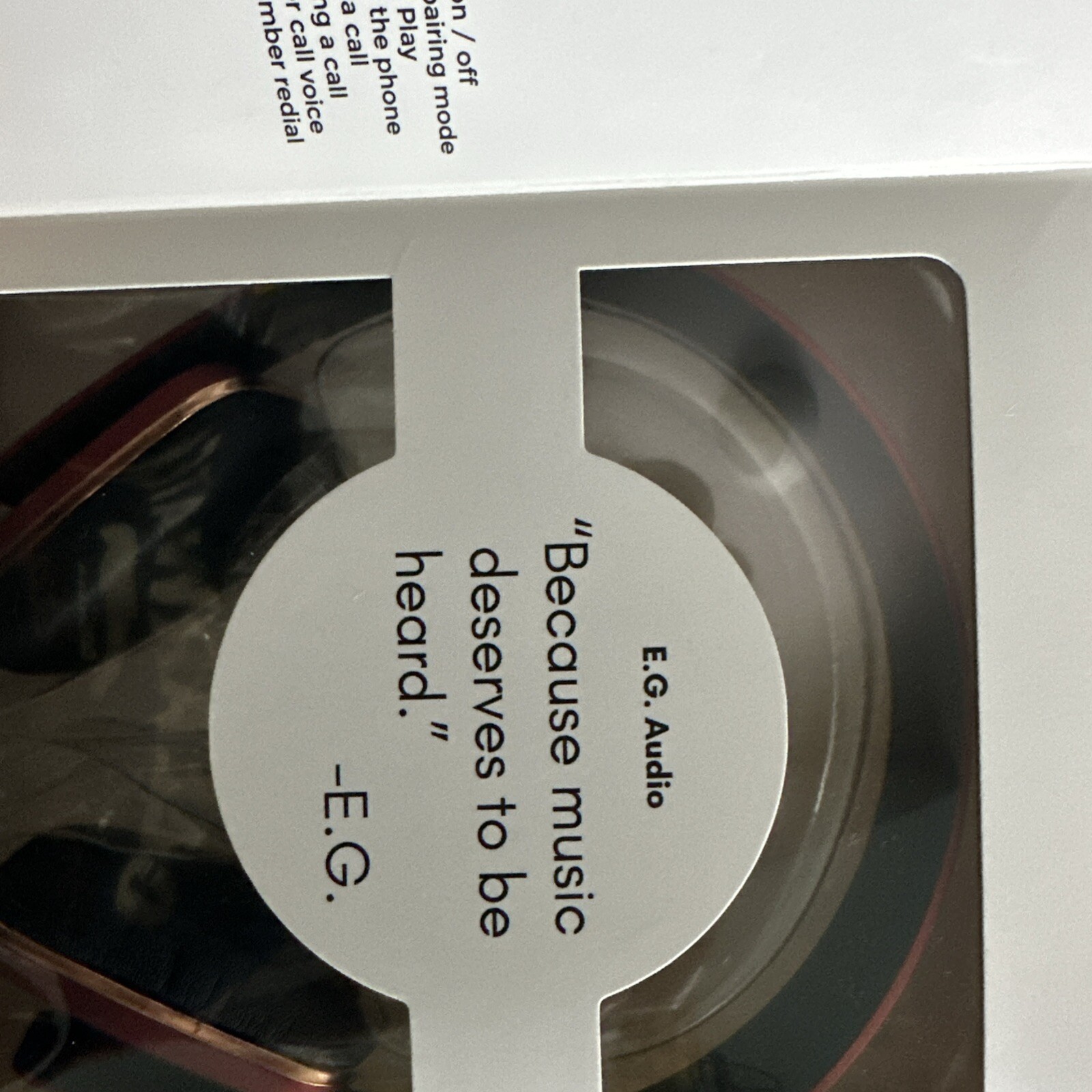 E.G. AUDIO Wireless Bluetooth Noise Cancelling Headphones, Built in Mic, RED