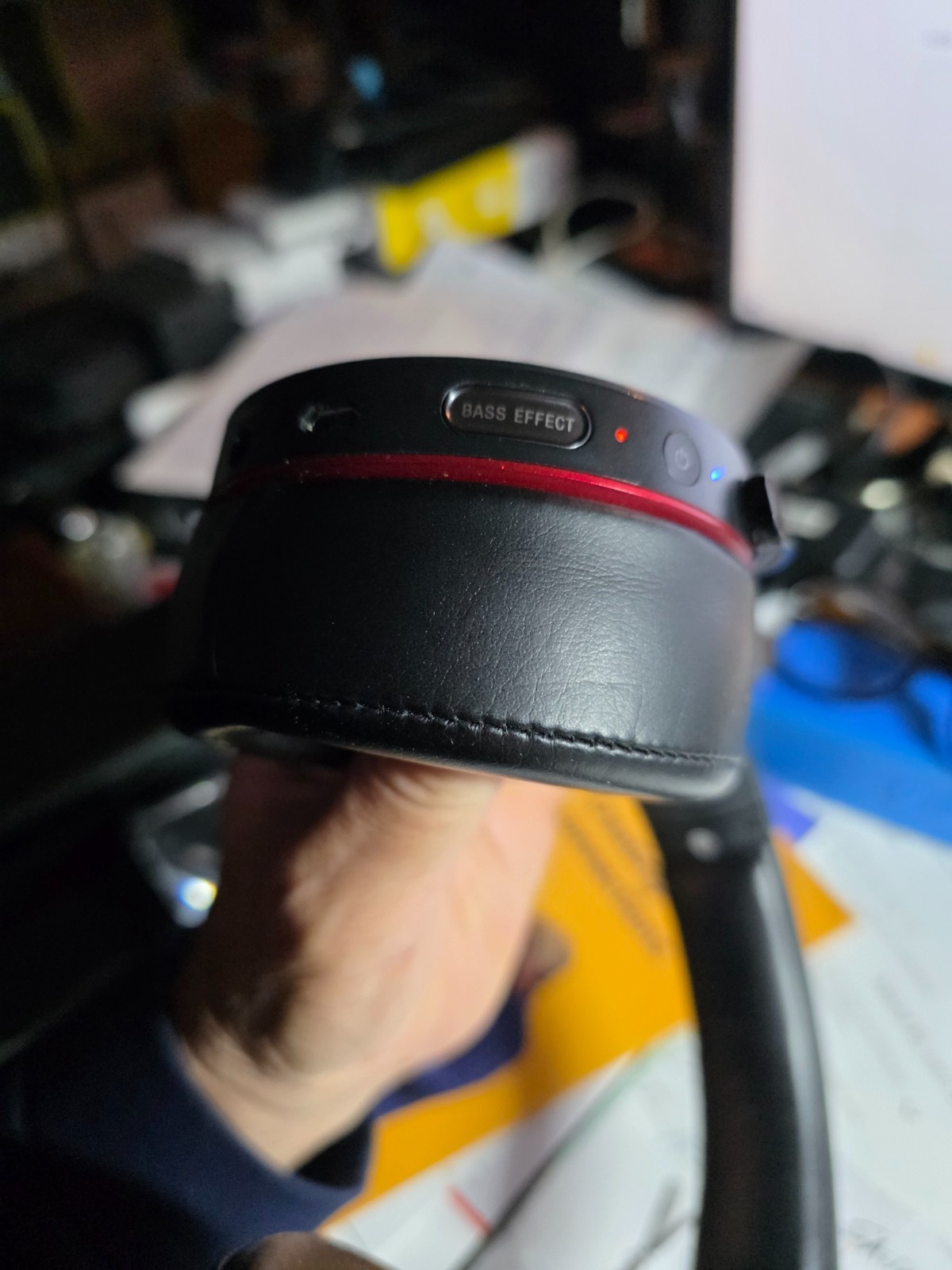 Sony MDR-XB950B1 Extra Bass Wireless Bluetooth Headphones Black/Red Works READ