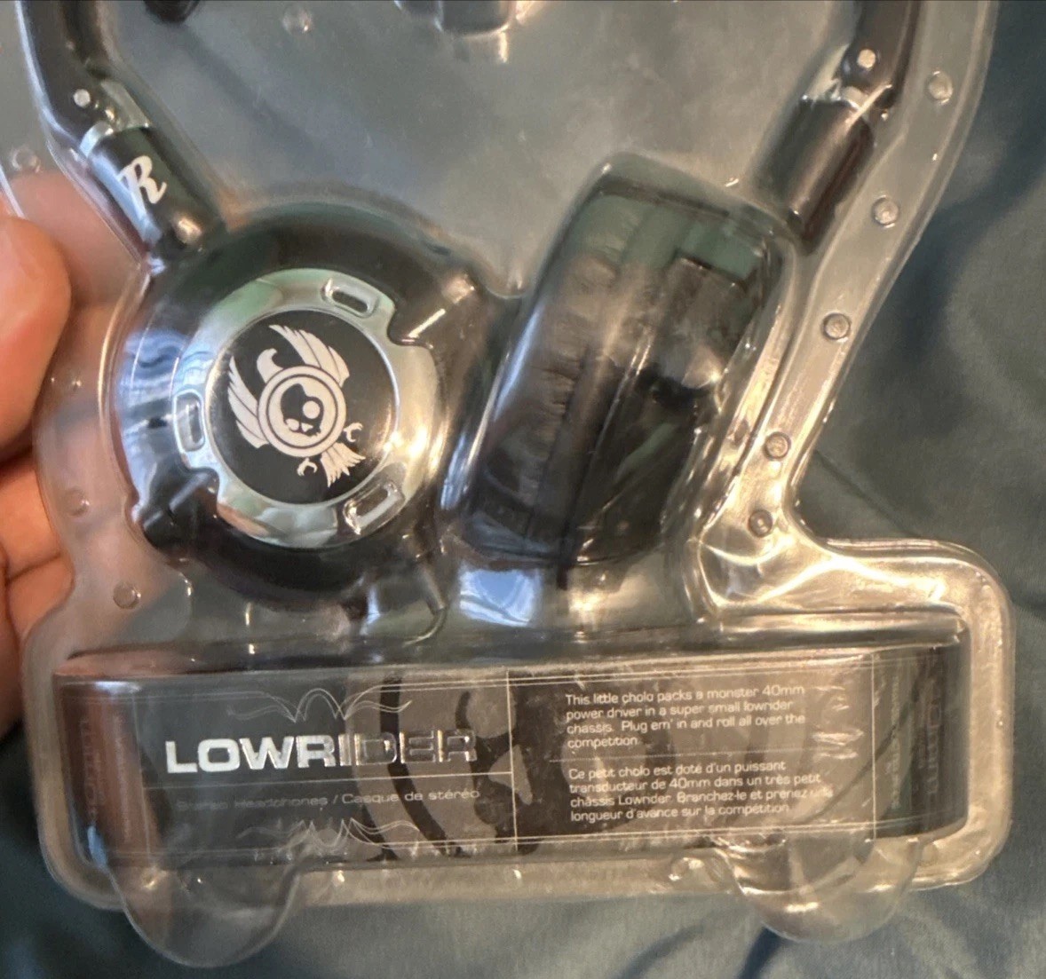 New Skullcandy Lowrider On Ear 40mm Headphones Foldable Liteweight Black