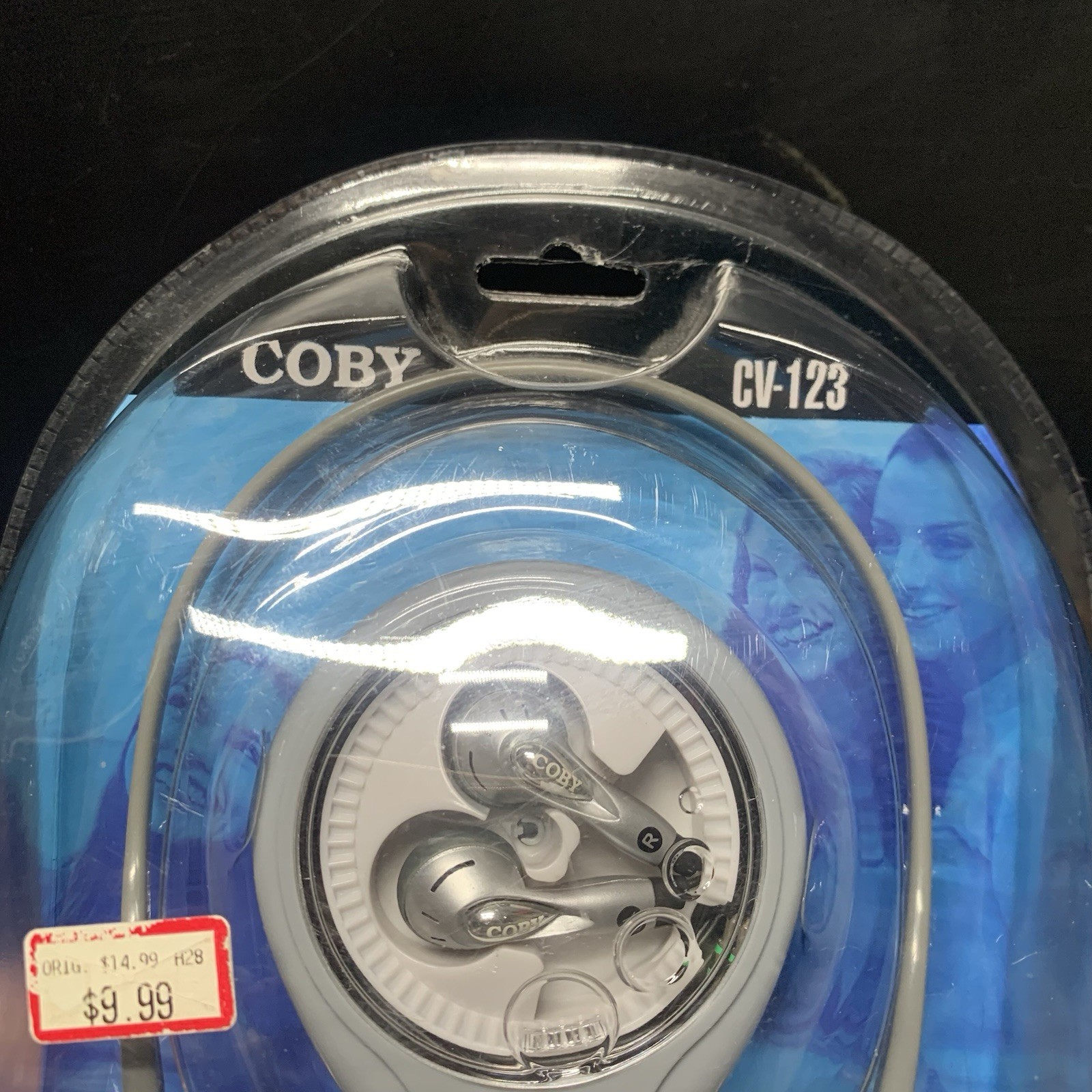 Vtg Coby CV-123 Three In One Headphones Earphones Combo, 2004 Sealed