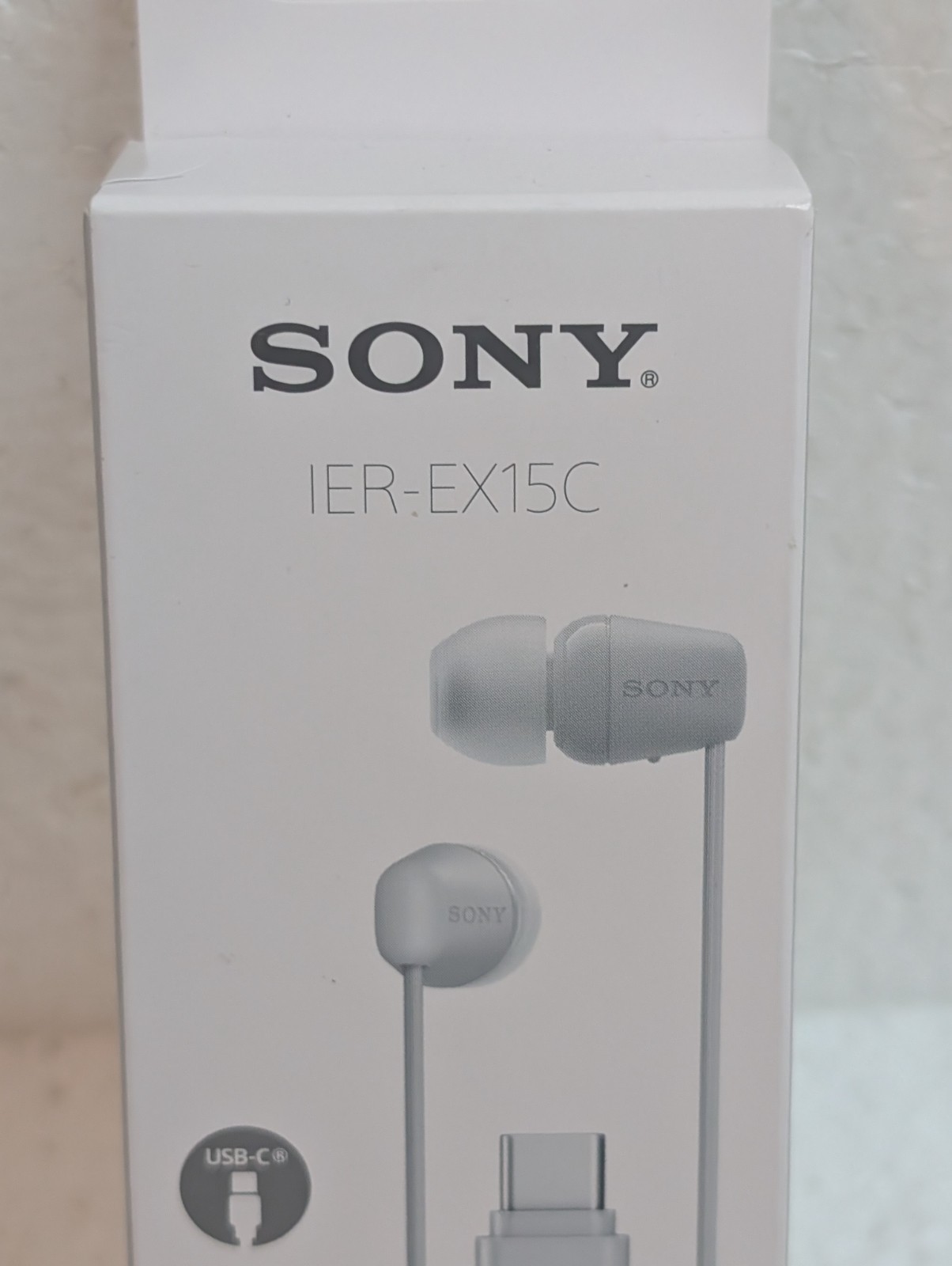 Sony IER-EX15C W Stereo Earbud Headphones Wired USB-C White New Sealed