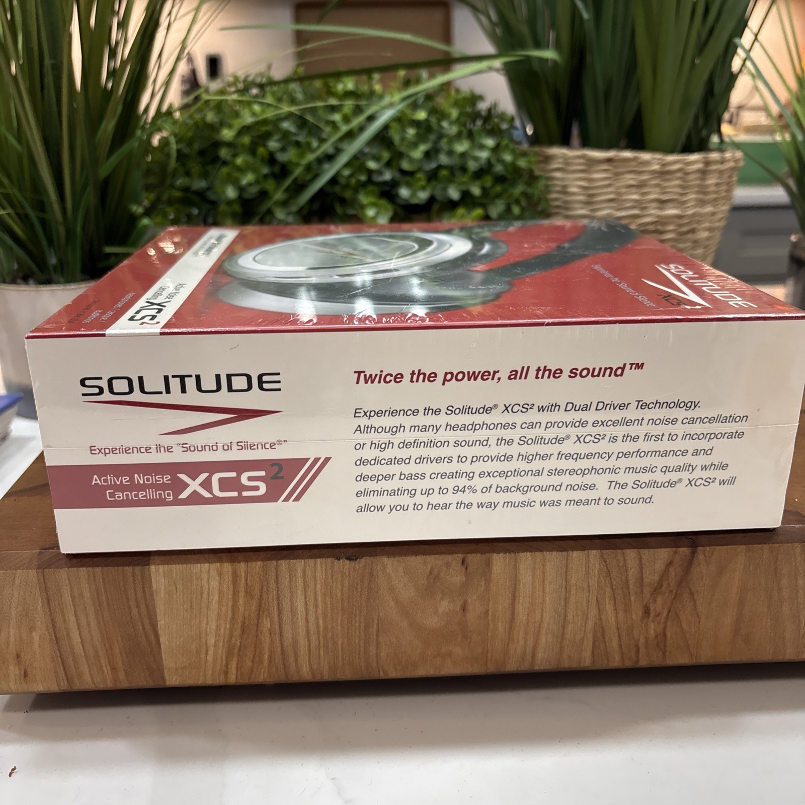 Solitude XCS2 Active Noise Cancelling Headphones Dual Driver NOS Sealed