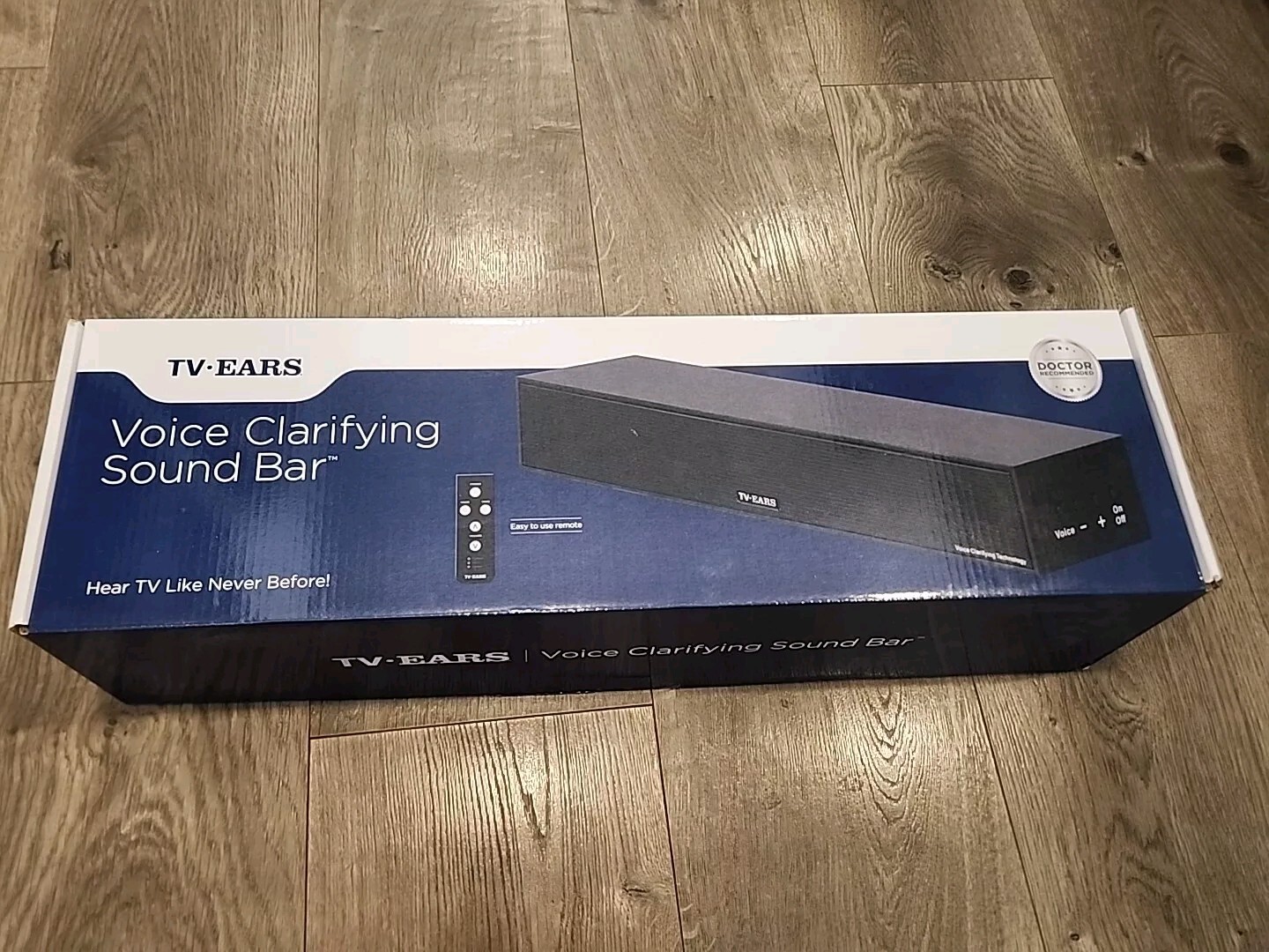 TV•Ears® Voice Clarifying TV Sound Bar OPEN BOX NEW TV EARS WITH REMOTE