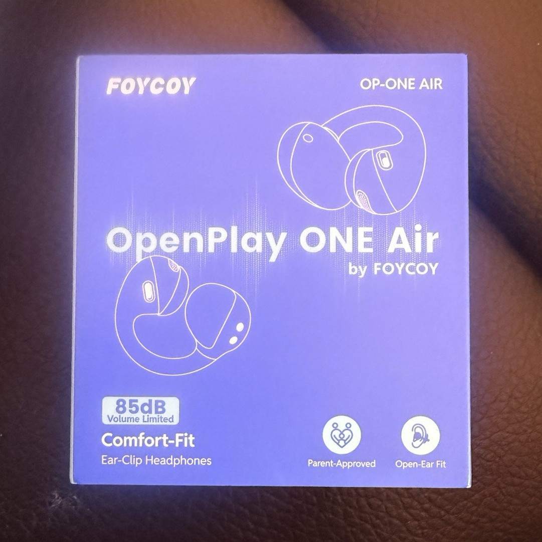 FOYCOY OpenPlay ONE Air Ear-Clip Headphones Blue/Green Volume Limit OP-ONE AIR