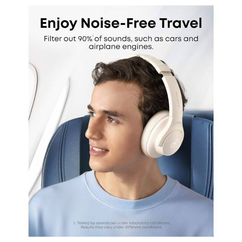 Soundcore by Anker Q20i Hybrid Active Noise Cancelling Headphones, Wireless Over