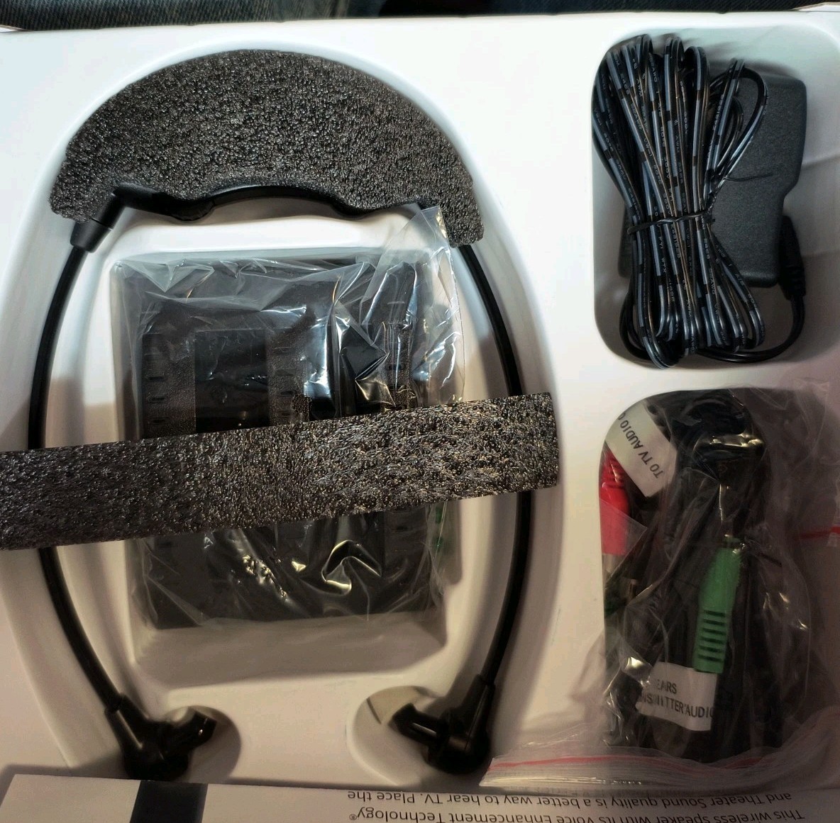 TV Ears 11621 Additional Wireless Headset Black New Open Box
