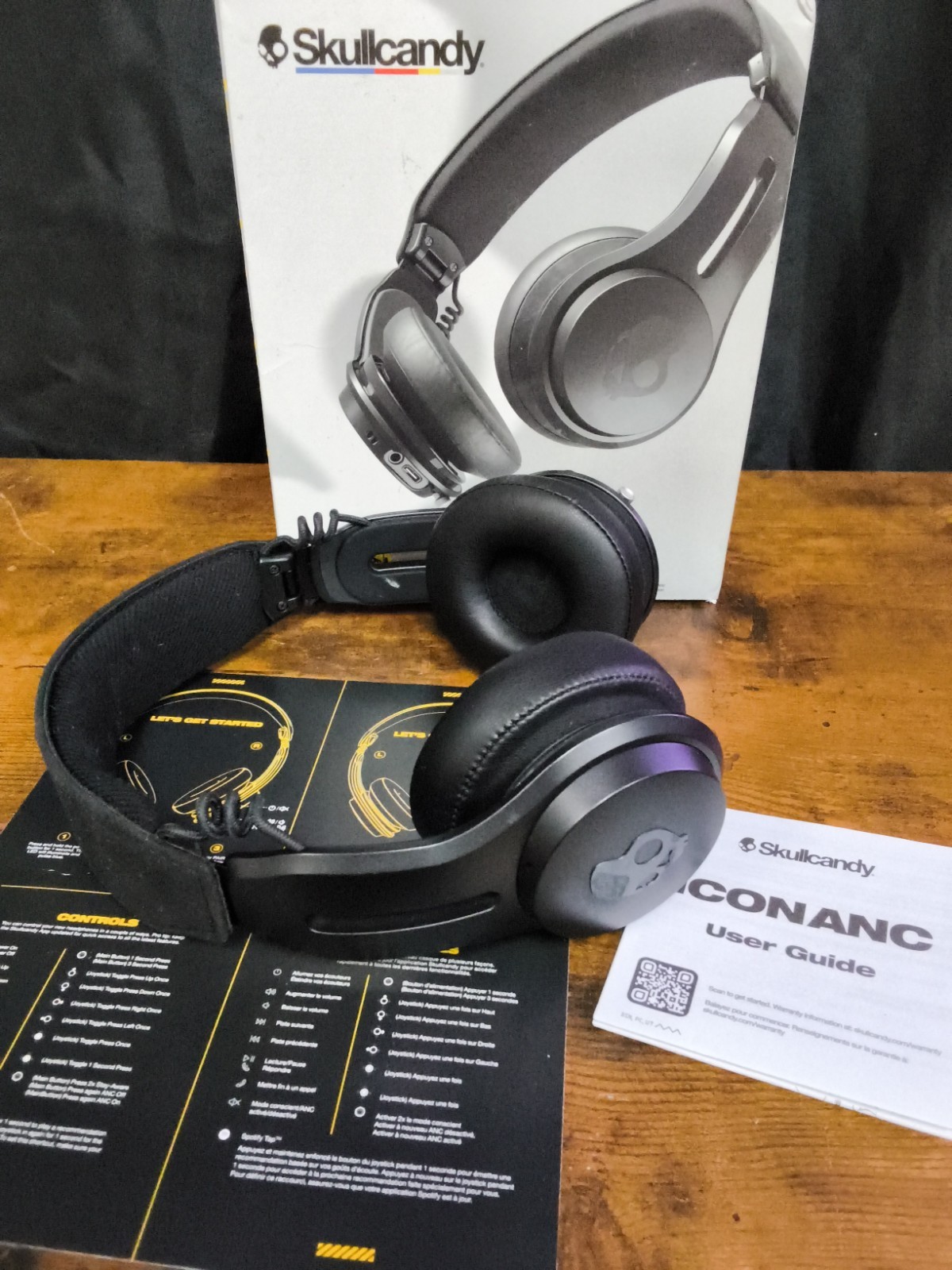 £Skullcandy ICON ANC XT Headphones Black iPhone Android Compatible (A2)