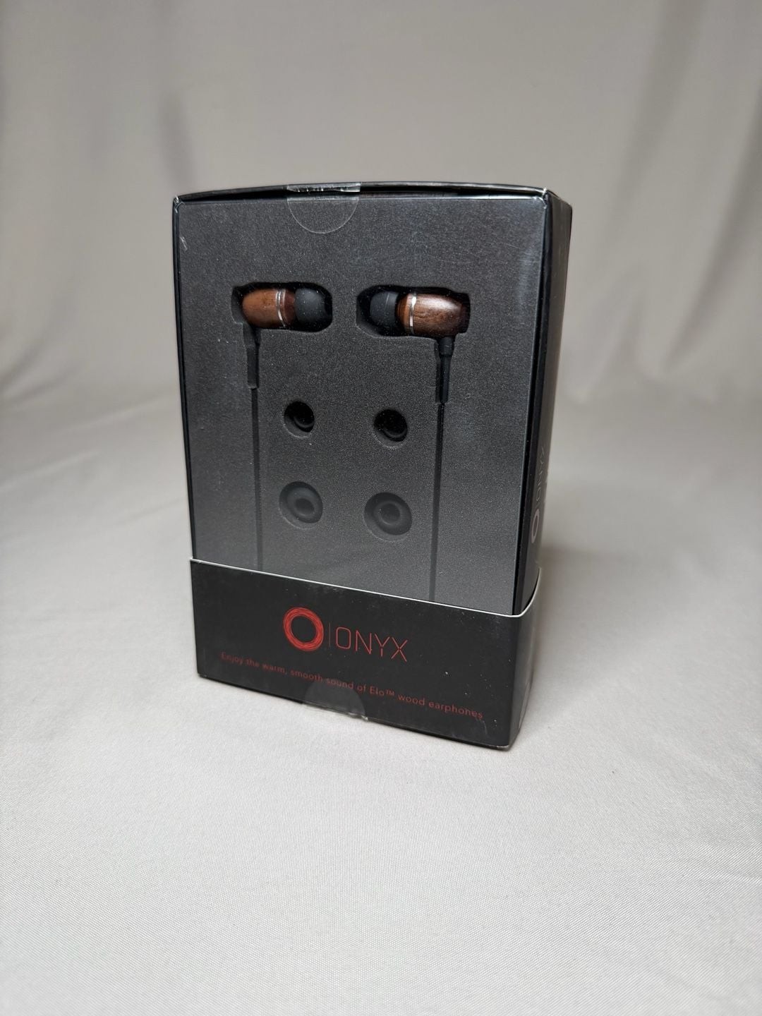 Onyx Elo Premium Genuine Wood In-Ear Headphones (wood/black)