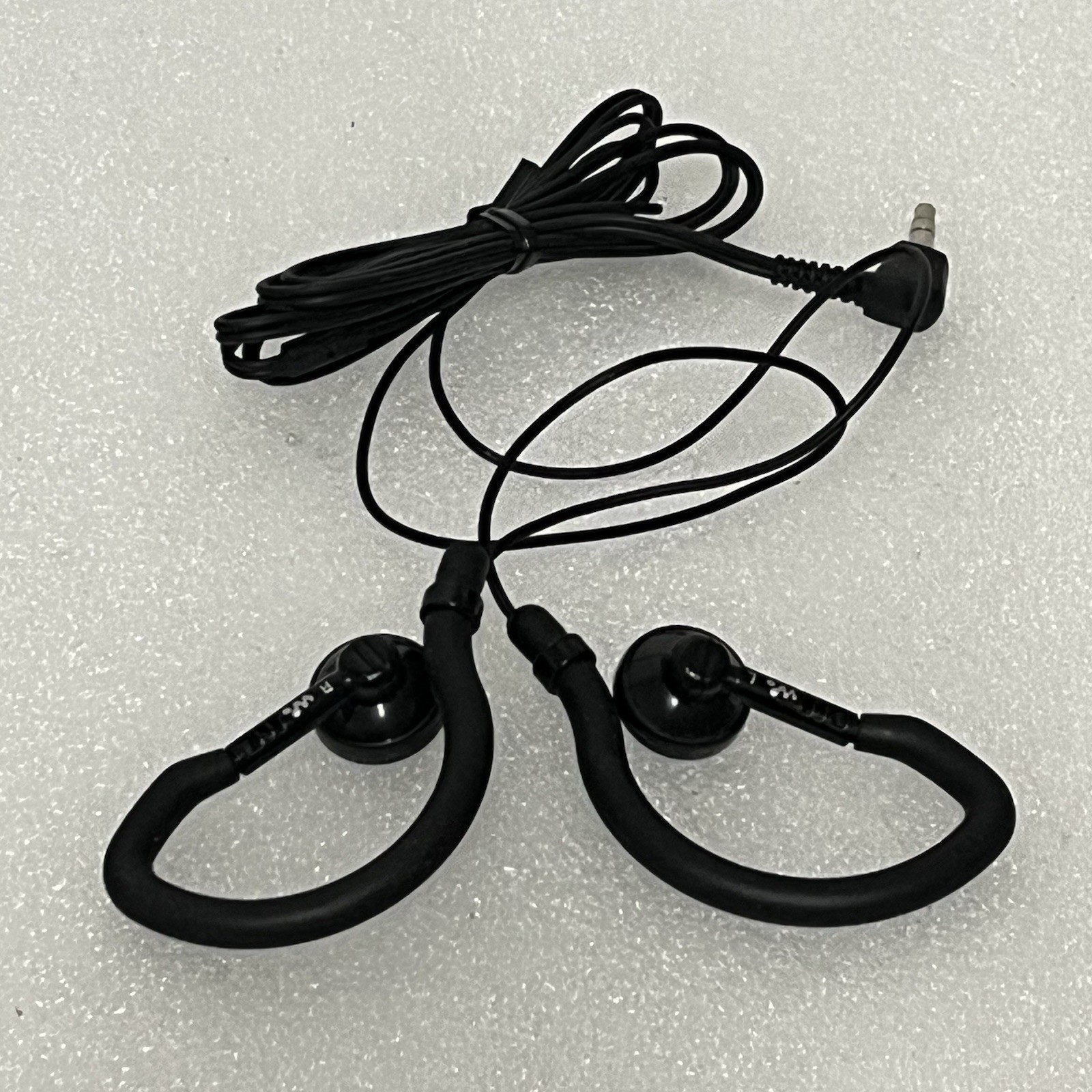 Genuine Sony SPORT Running EARHOOK 3.5mm Wired HEADPHONES BLACK MDR-J0Z1