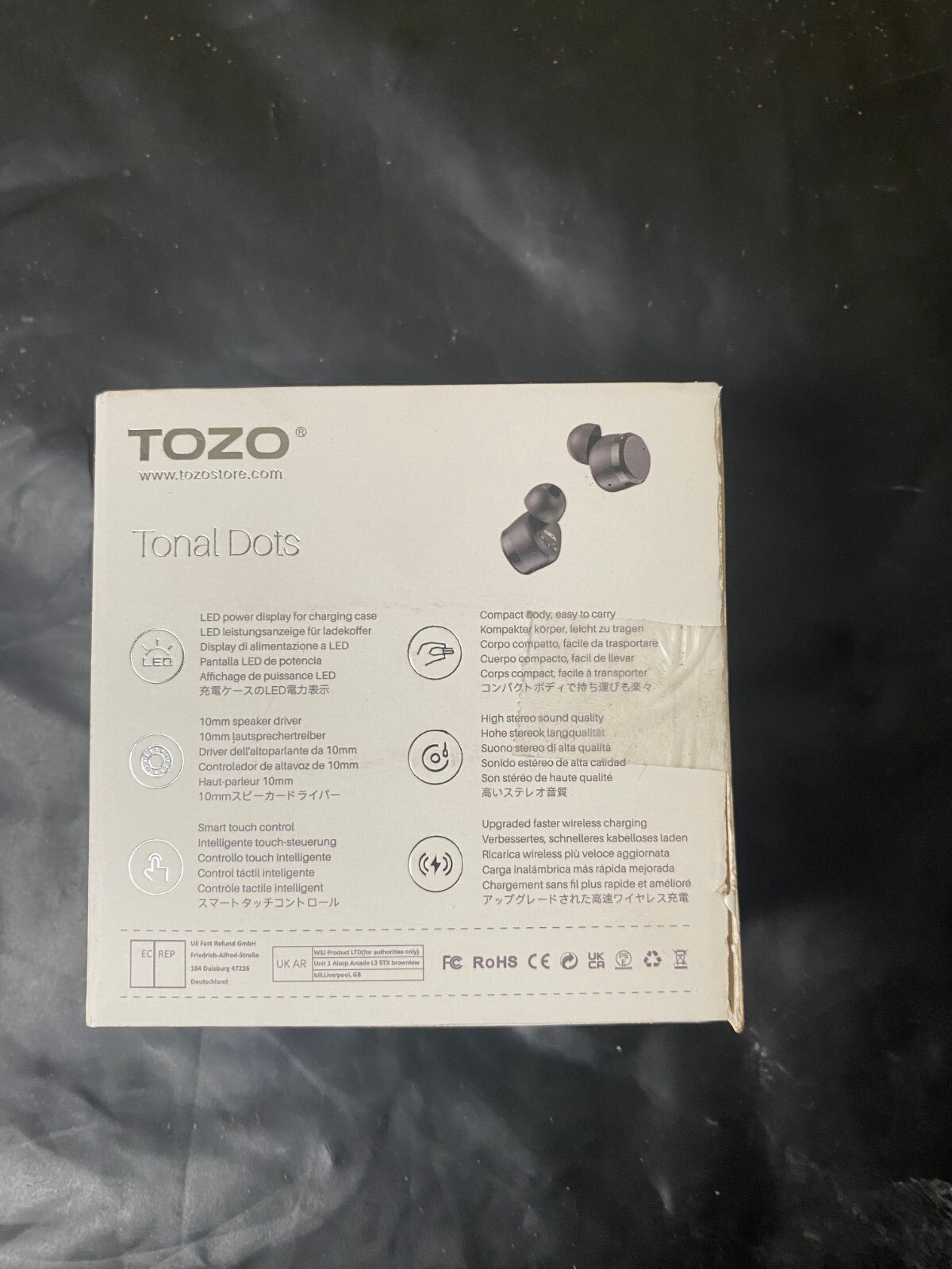 TOZO Tonal Dots(T12) Wireless Earbuds Digital display Headphones IPX8