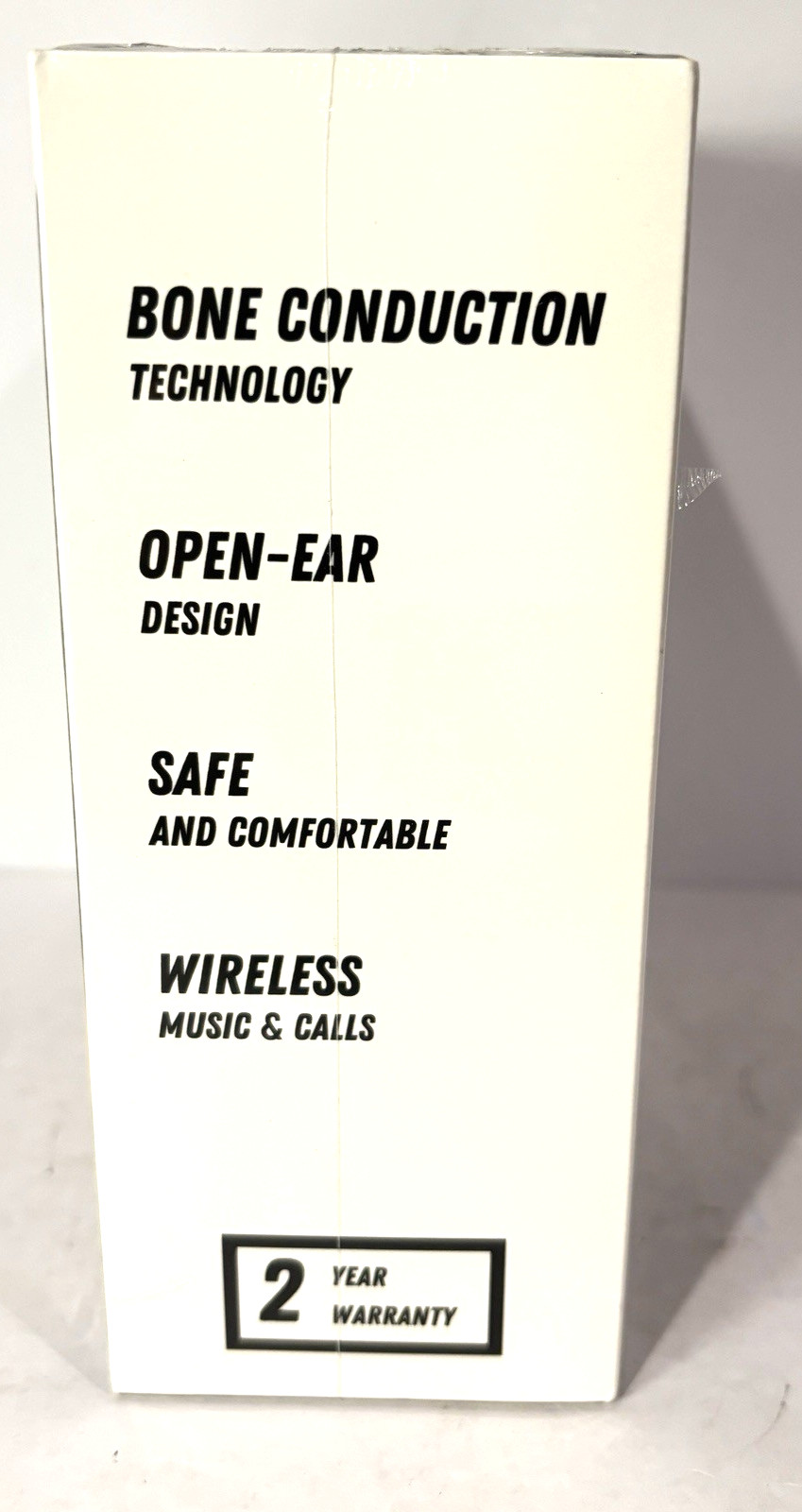 BoneSoundz Wireless Bluetooth Headphones Pro Bone Conduction White New In Box