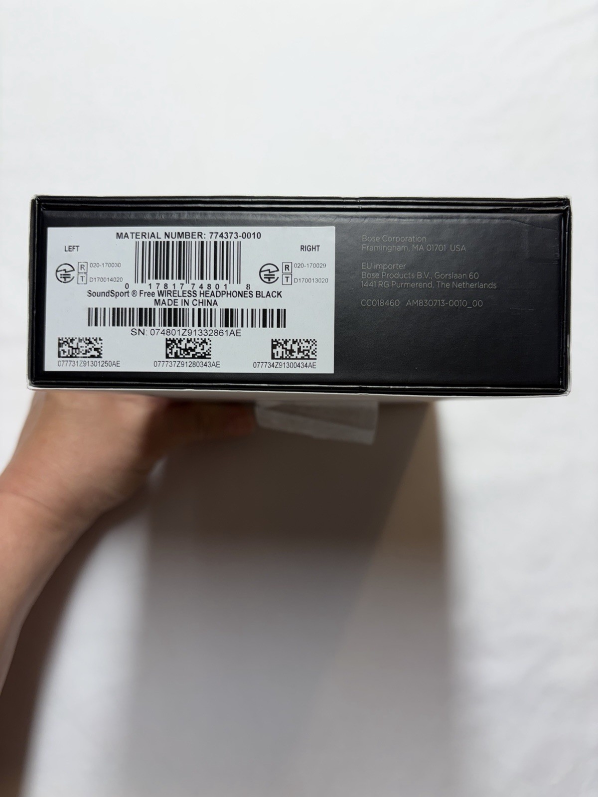 Bose SoundSport Free In Ear Wireless Headphones – Black