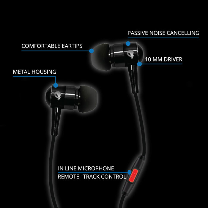 Spider USA Earbuds Sapphire Series Earphone MIC Remote US Seller Blue SPEB111