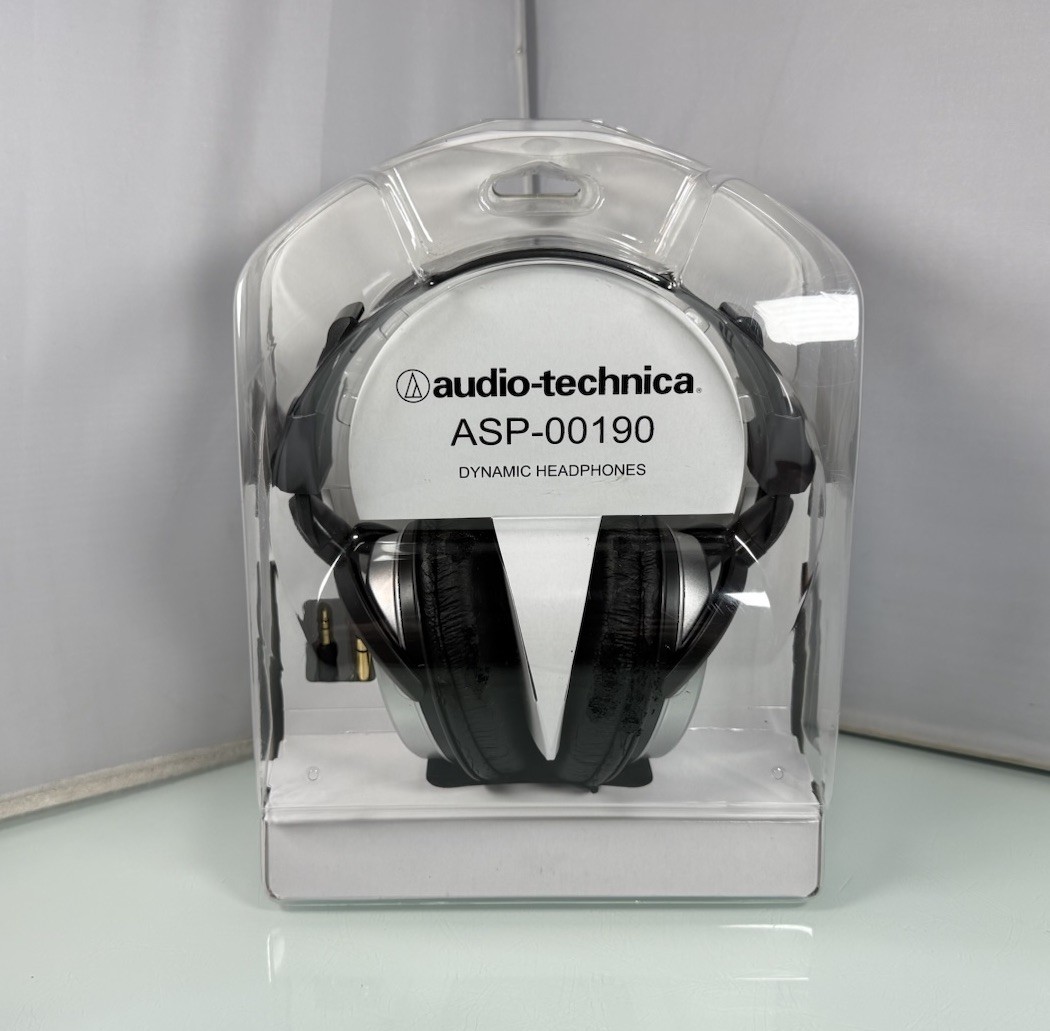 NEW Audio-Technica ATH-T22 Dynamic Stereo Headphones – ASP-00190 Silver Over Ear