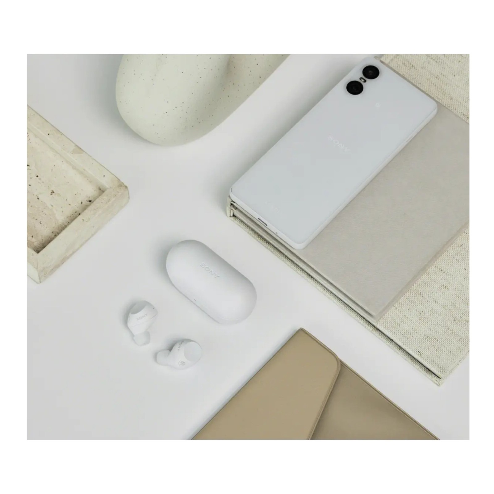 Sony WF-C710N Truly Wireless Noise-Canceling Earbuds (White)
