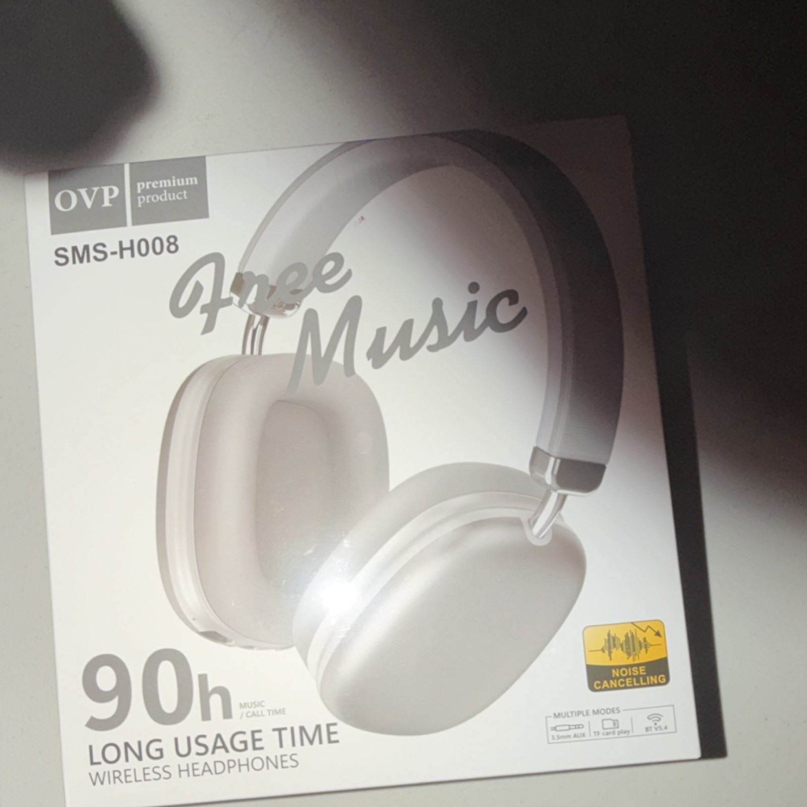 OVP SMS-H008 Wireless Headphones Noise Cancellation Extra Bass 90h Usage