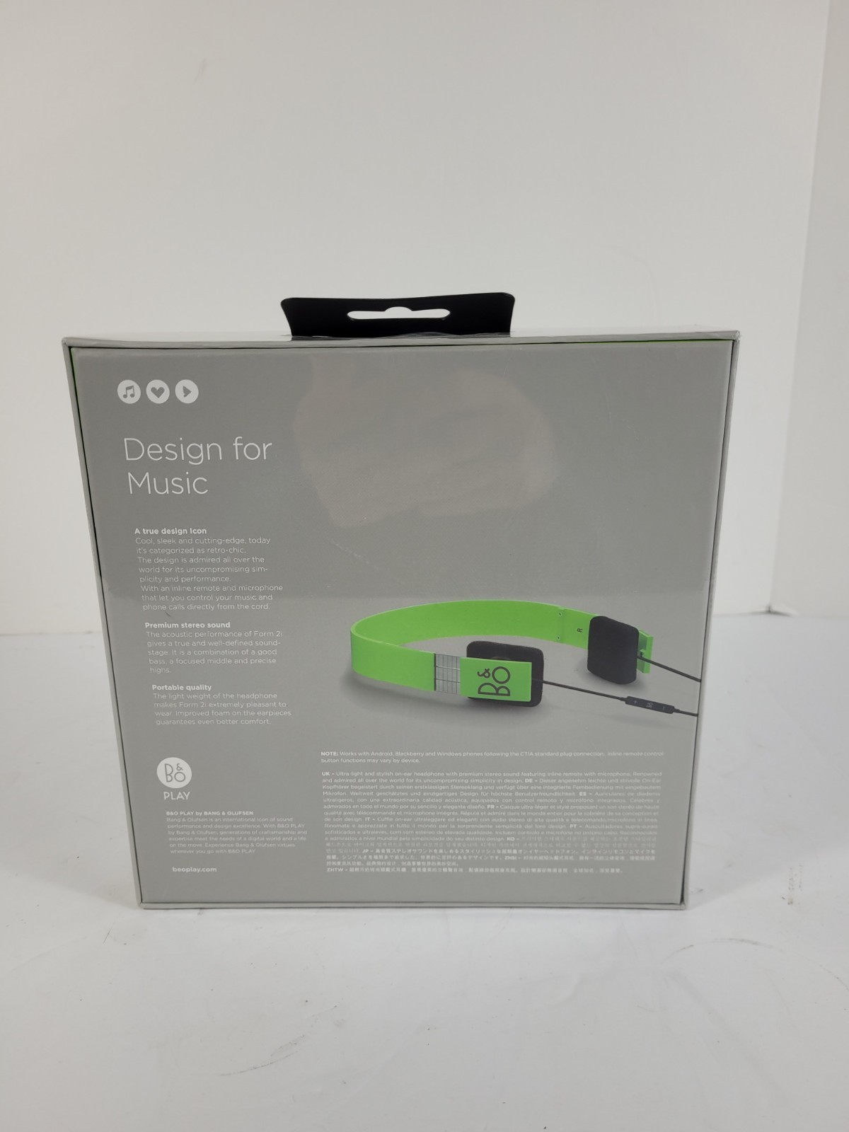 B&O Play by Bang & Olufsen Form 2i Wired Headphones New Sealed Ships Free