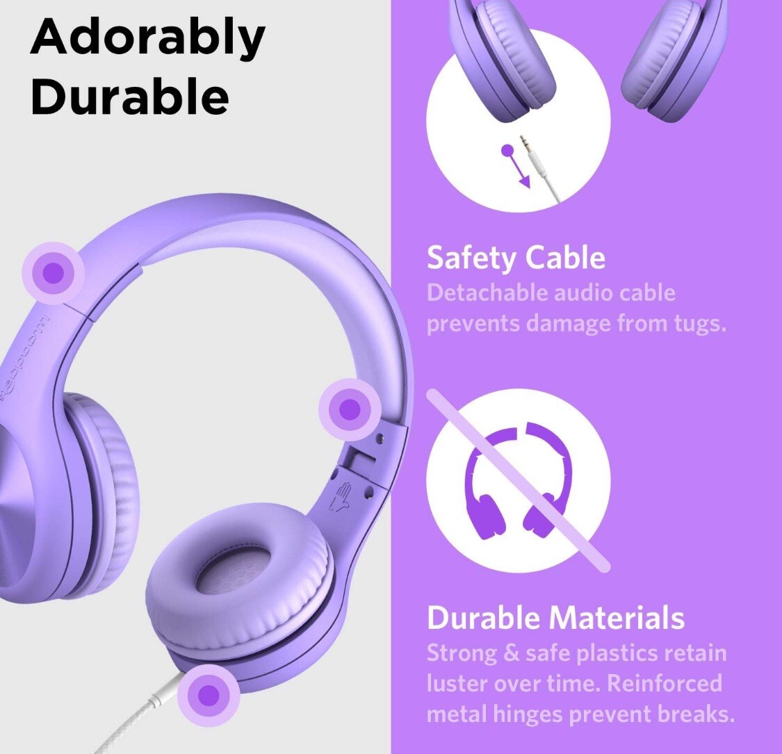 LilGadgets Headphones Purple LGCR-05