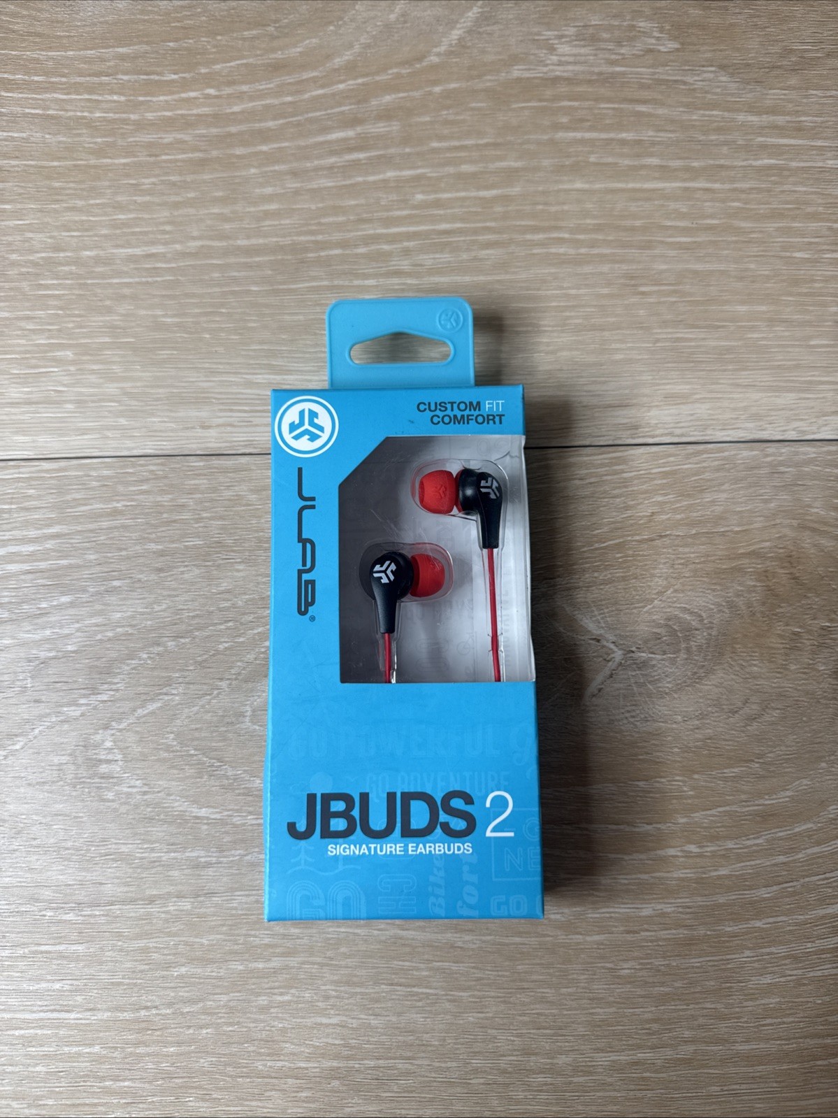 JLAB Jbuds 2 Signature Earbuds Custom Fit Natural Comfort Ultimate Sound RED NEW