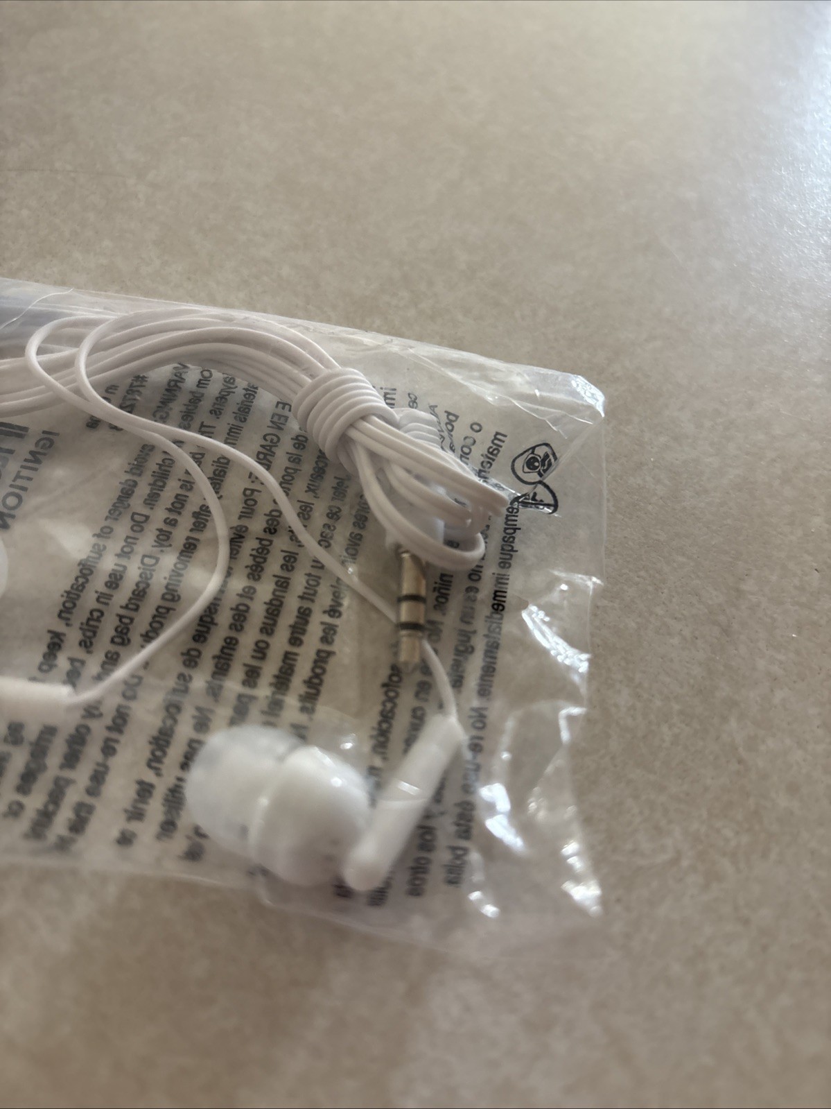 In-Ear Only Headphones – White NOS Sealed New Earbuds