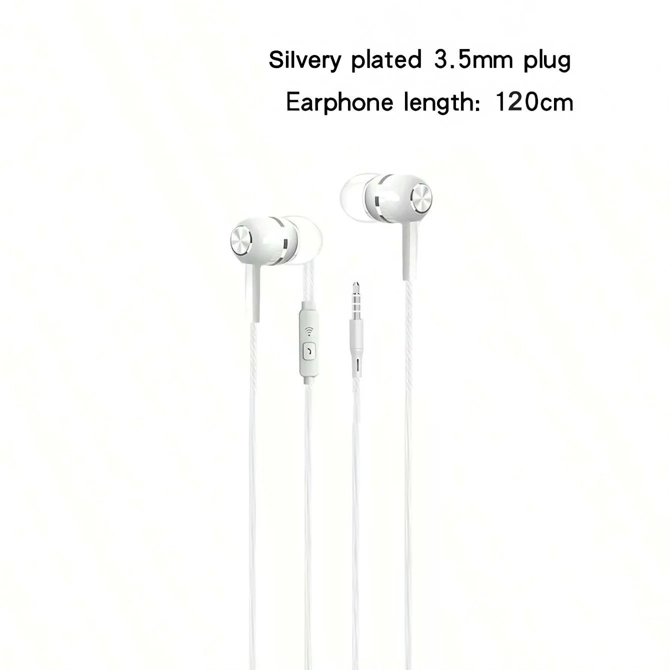 1-8PCS 3.5mm Wired Headphones Earbuds With Mic Bass Stereo In Ear Earphones