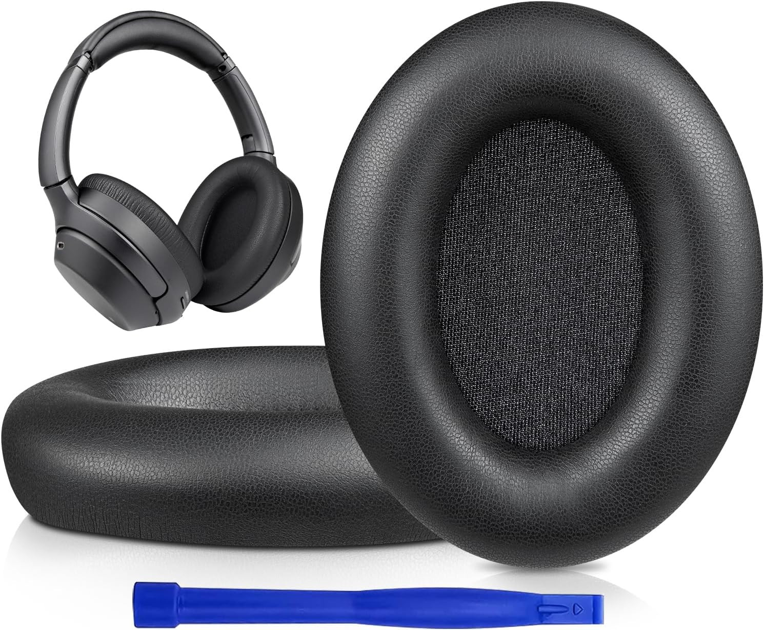 Earpads for Sony WH-1000XM3 Over-Ear Headphones, Softer Protein Leather, Noise I