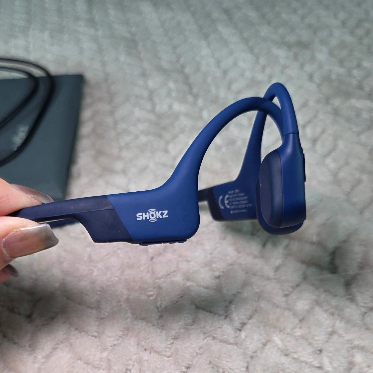 Shokz OpenRun S803 Bone Conduction Bluetooth Sport Headphones Blue Wireless