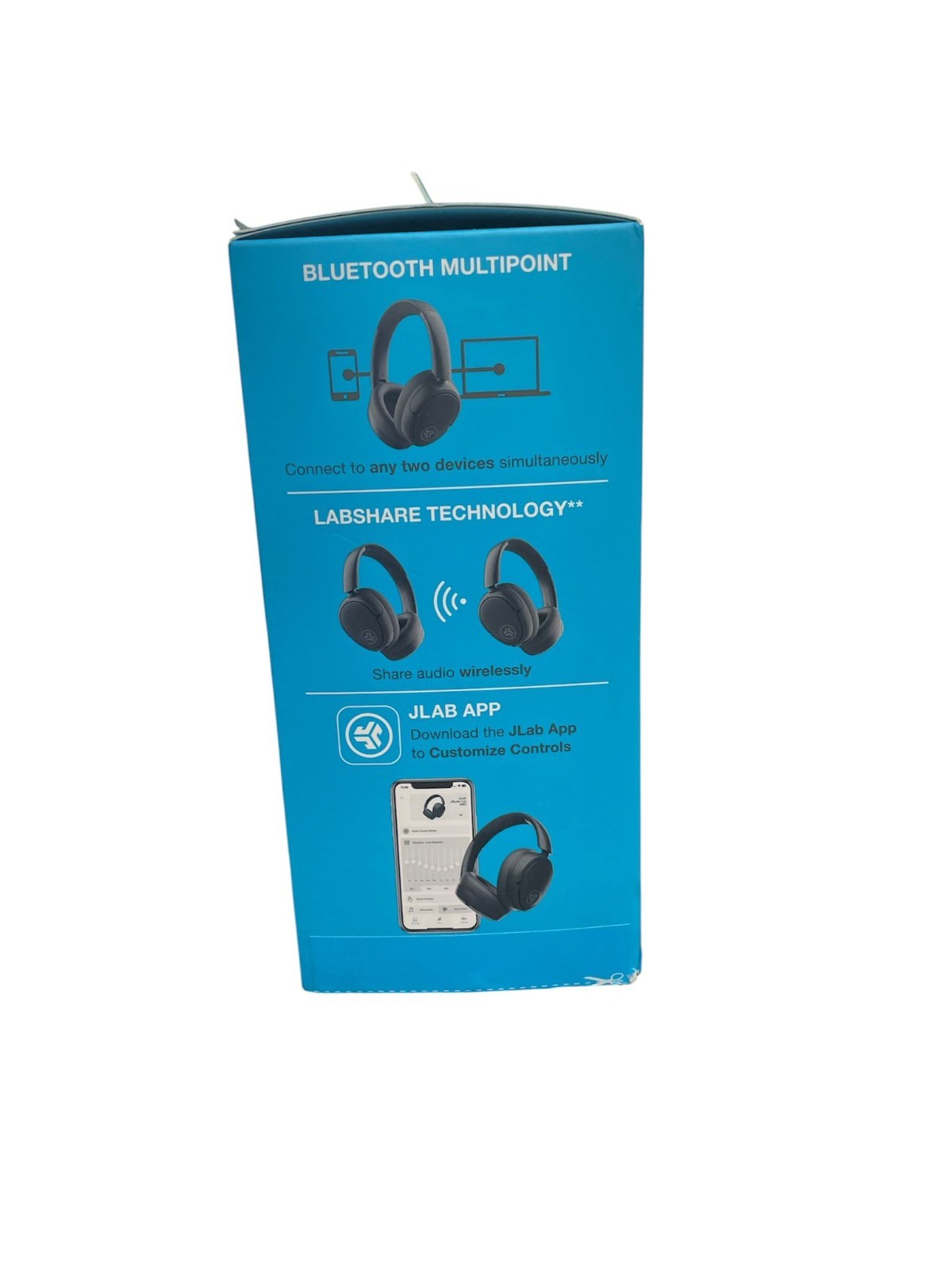 jlab jbuds lux anc wireless over ear headphone box opened/ but good item