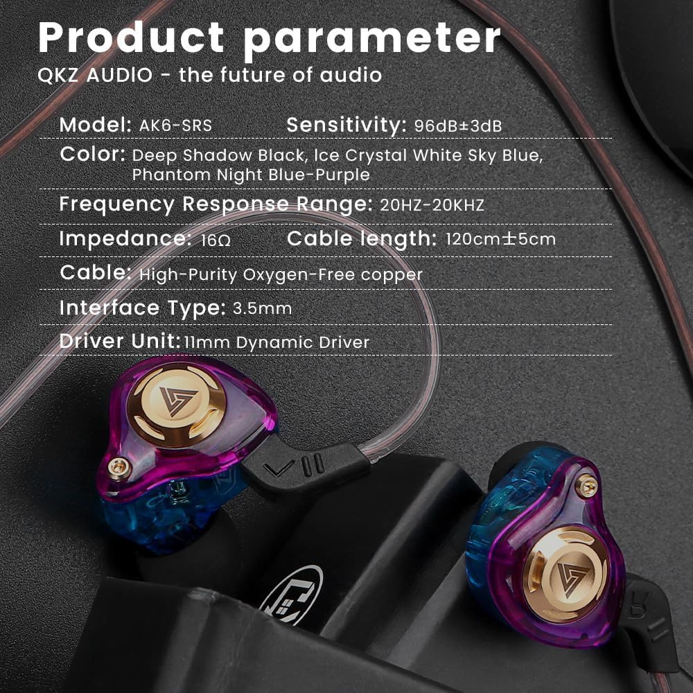 Wired Gaming Earbuds Headphones IEM 10mm Driver Mic Deep Bass 3.5mm PC PS5 Xbox