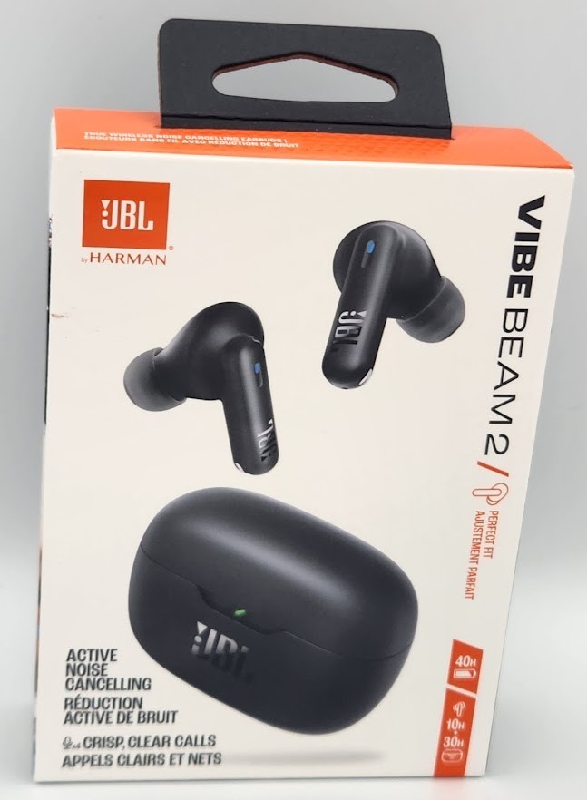 JBL Vibe Beam 2 – True Wireless Noise Cancelling Earbuds – Black Brand New