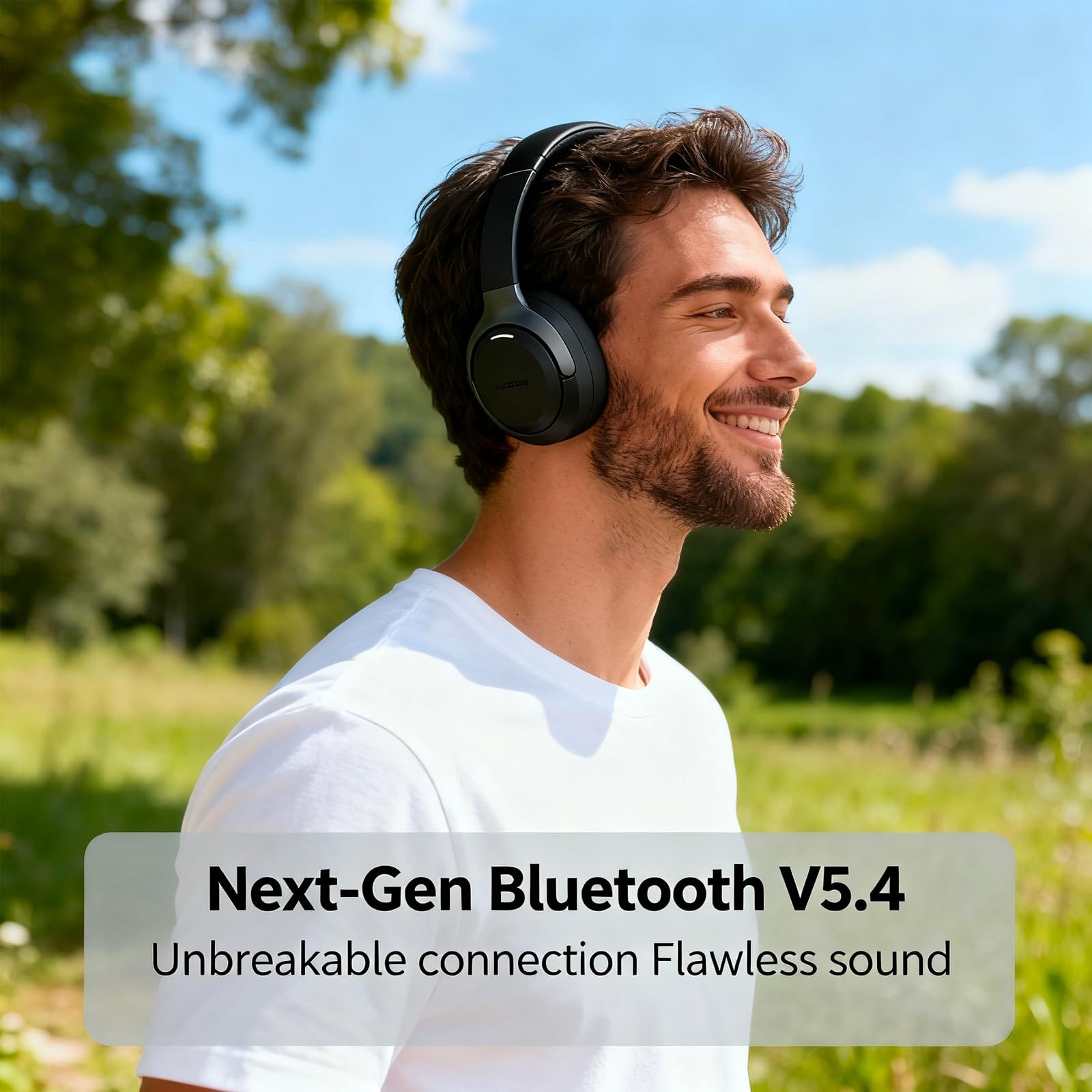 ILOCKZONE LC30Pro Hybrid Active Noise Cancelling Headphones, 100H Playtime Wi…