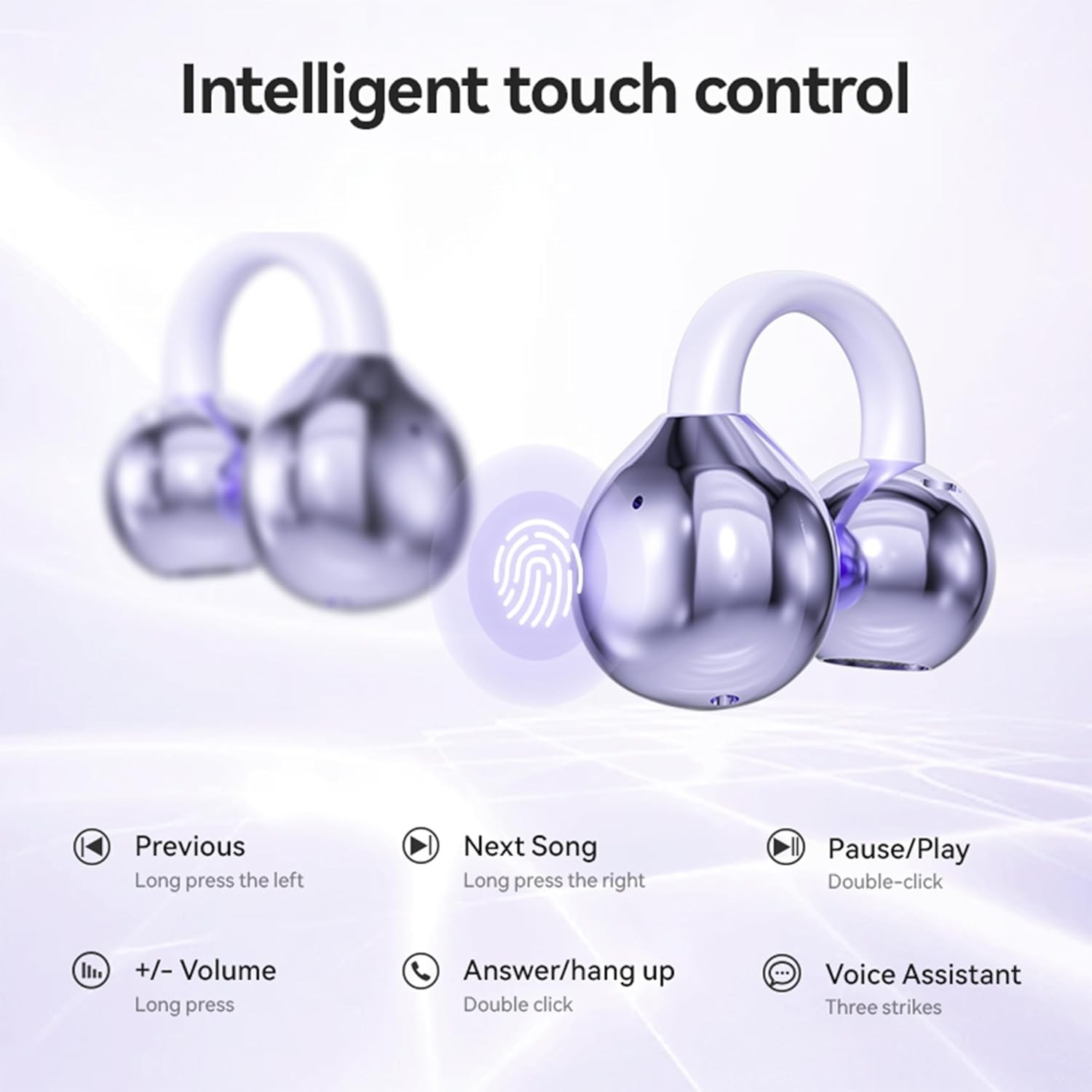 M47 Wireless Earbuds Ear Clips Bluetooth Sport Buds With Charging Case