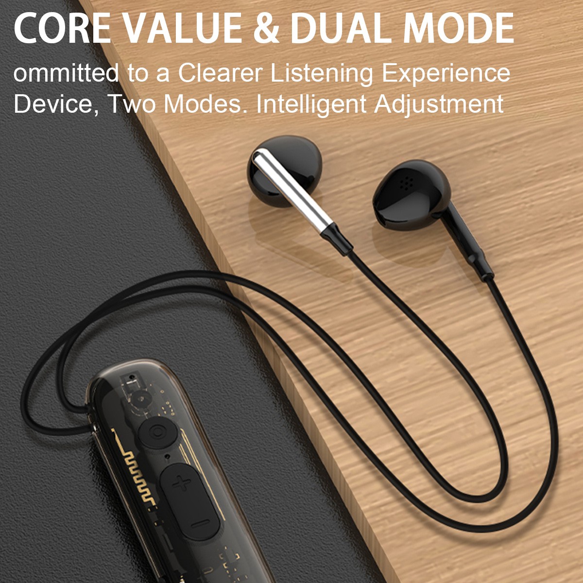 NEW Magnetic Clip-On Hearing Aids Amplifier Bluetooth Headset 8 Volume Levels US