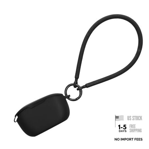 Case Compatible with JBL Vibe Buds – Silicone Headphones Cover with Hand Black