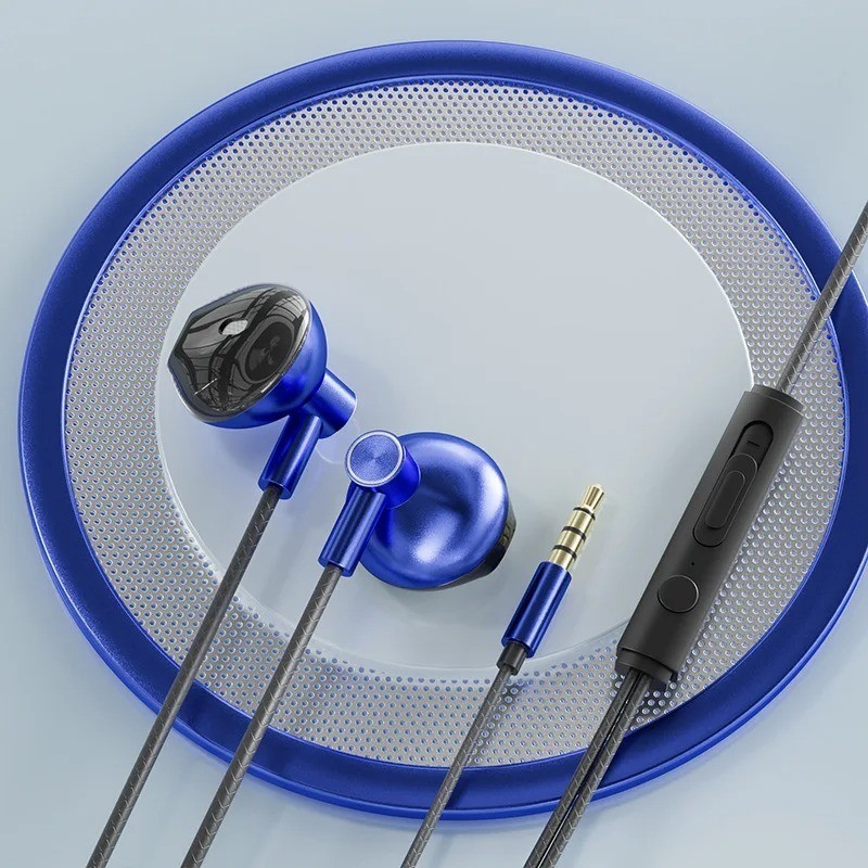 Type-C In-Ear Wired Karaoke Headphones 3.5mm Stereo Music Earbud Handfree Headse