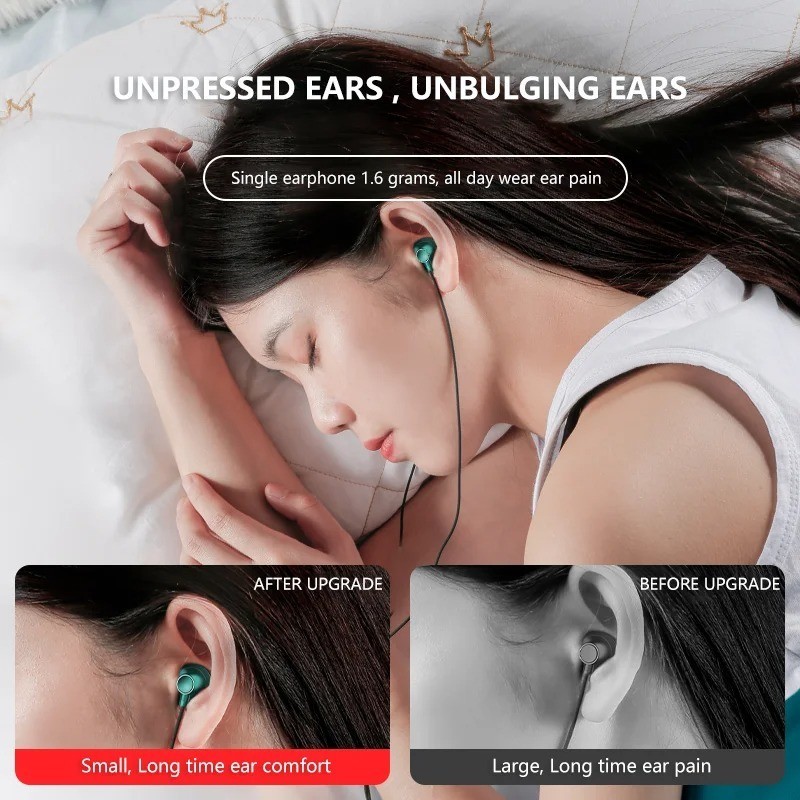 Type-C In-Ear Wired Karaoke Headphones 3.5mm Stereo Music Earbud Handfree Headse
