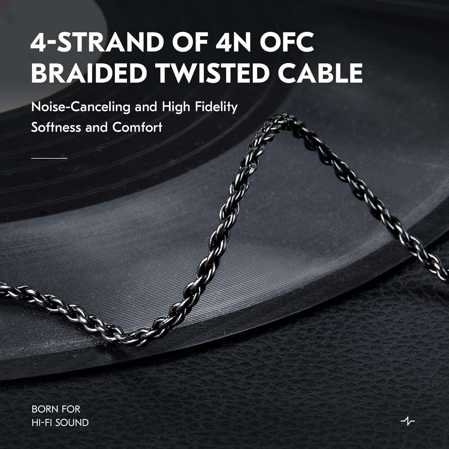 KZ ZS10 PRO in Ear Monitor Earphone Cable, 2Meter Long IEM Cable with Mic, CCZ 4