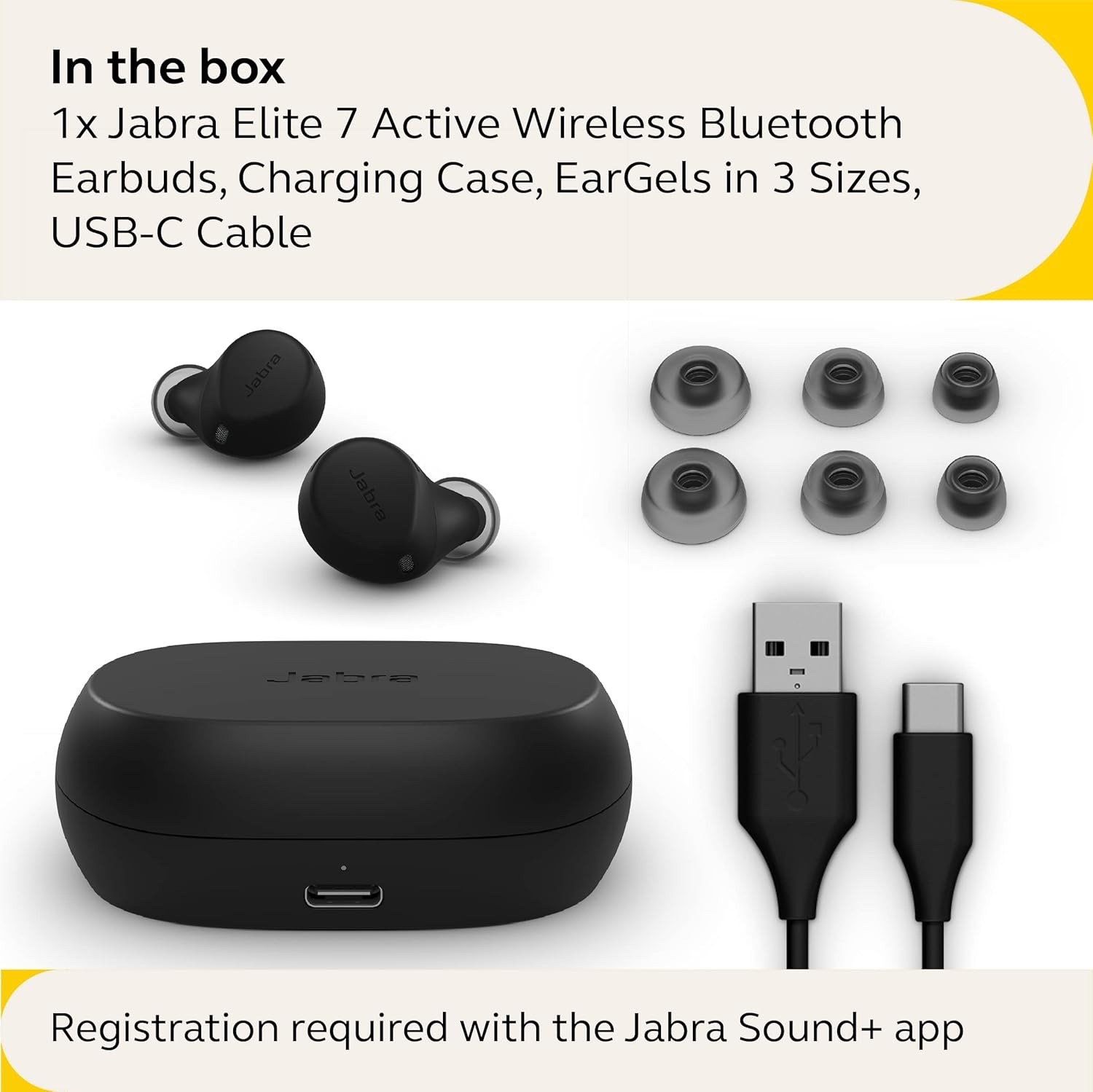 Jabra Elite 7 Active in-Ear Bluetooth Earbuds – True Wireless Sports Ear Buds