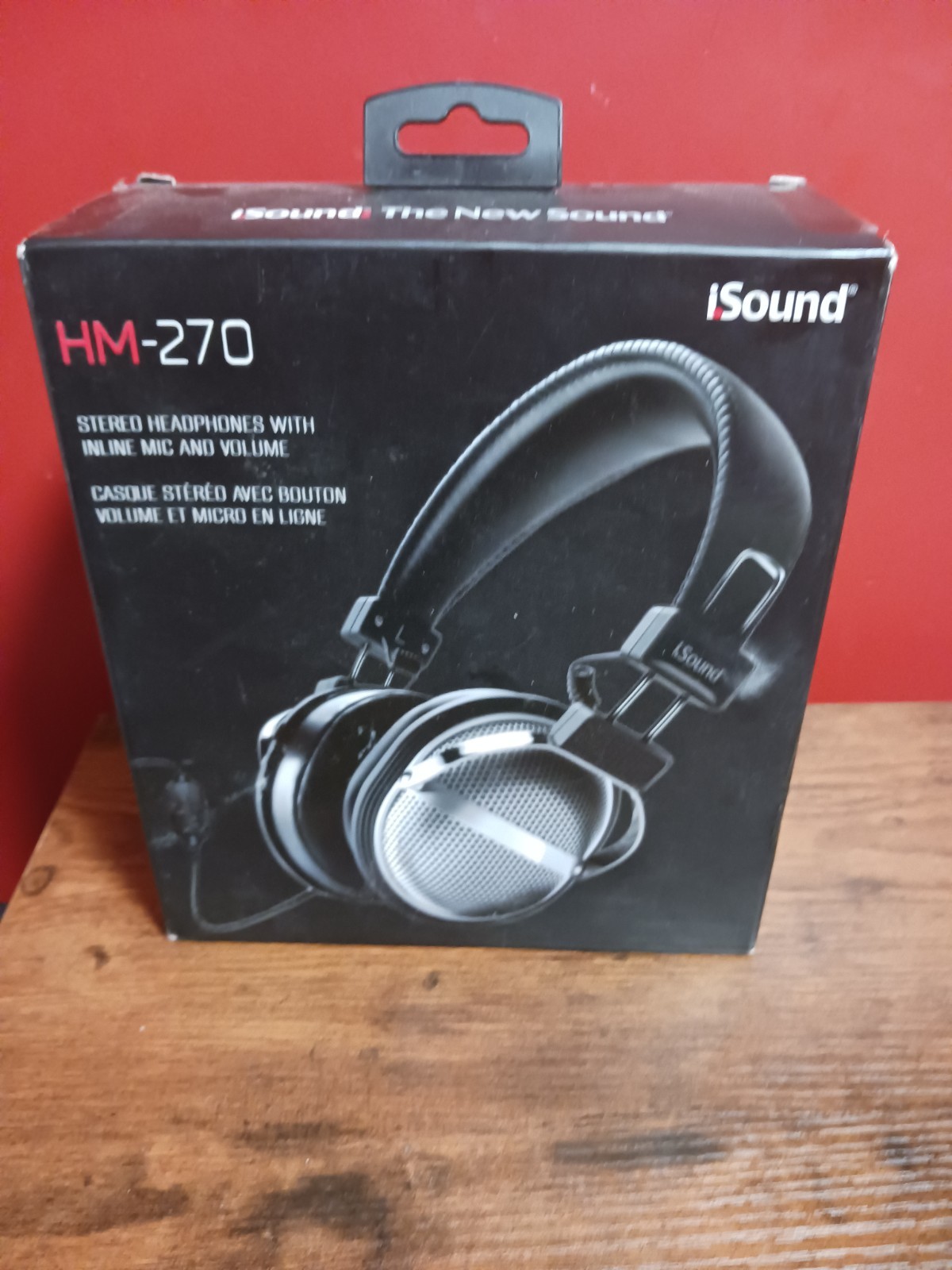 New iSound HM-270 Headphones inline Mc & Volume Black DGHP-5526