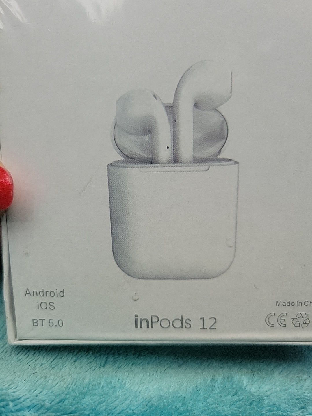 InPods 12 -Wireless Stereo Earbuds V5.0 Pro for iPhone or Android, New, White