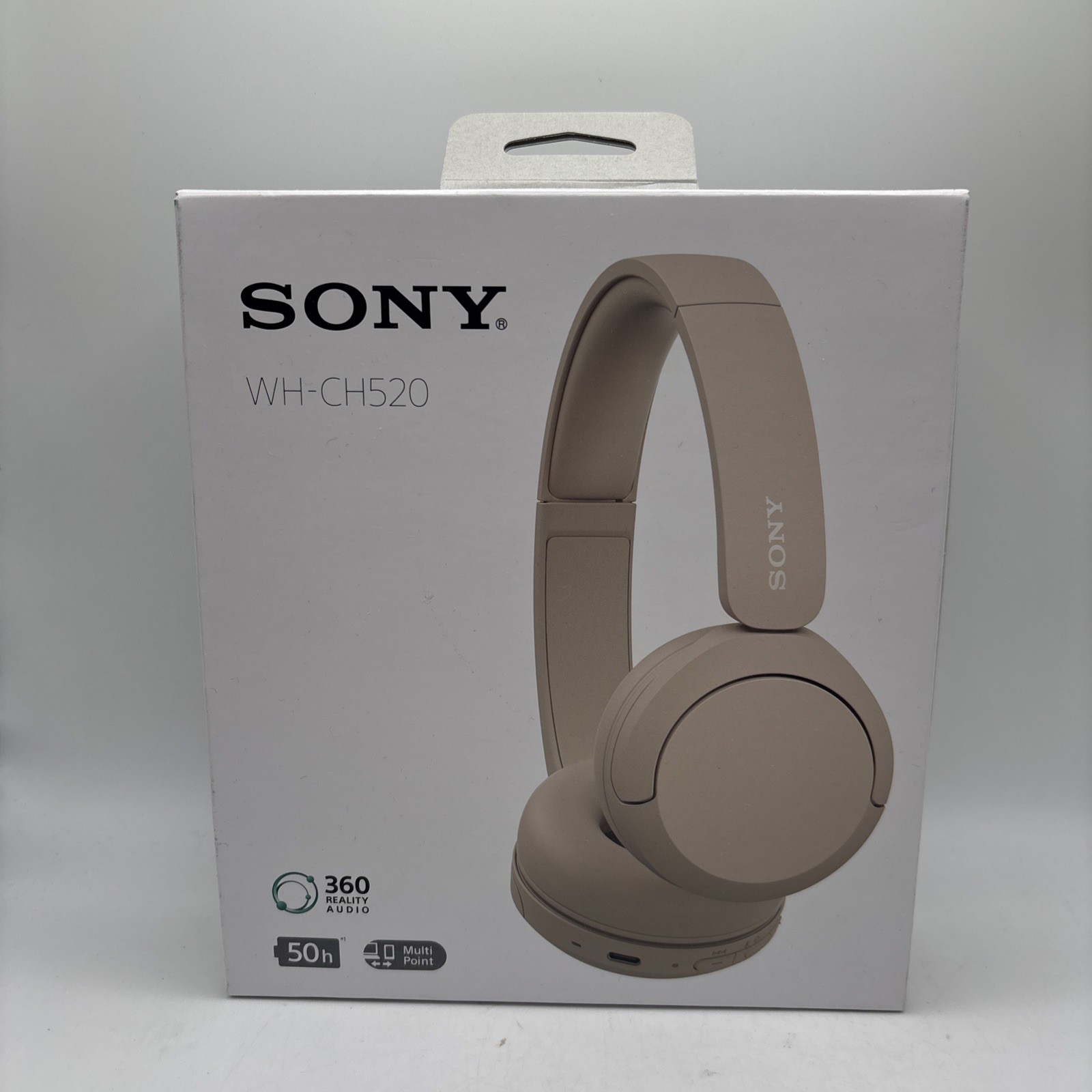 Sony WH-CH520 Wireless Bluetooth On-Ear Headphones Beige NEW Sealed