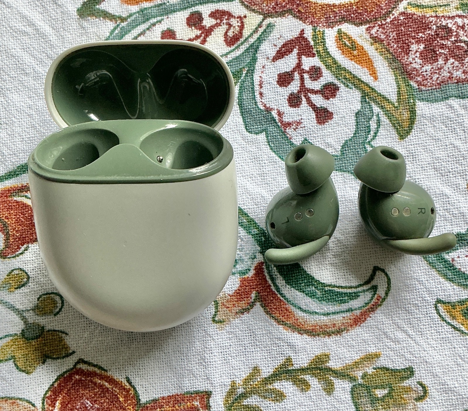Google Pixel Buds A-Series Dark Olive Bluetooth Wireless In-Ear Earbuds